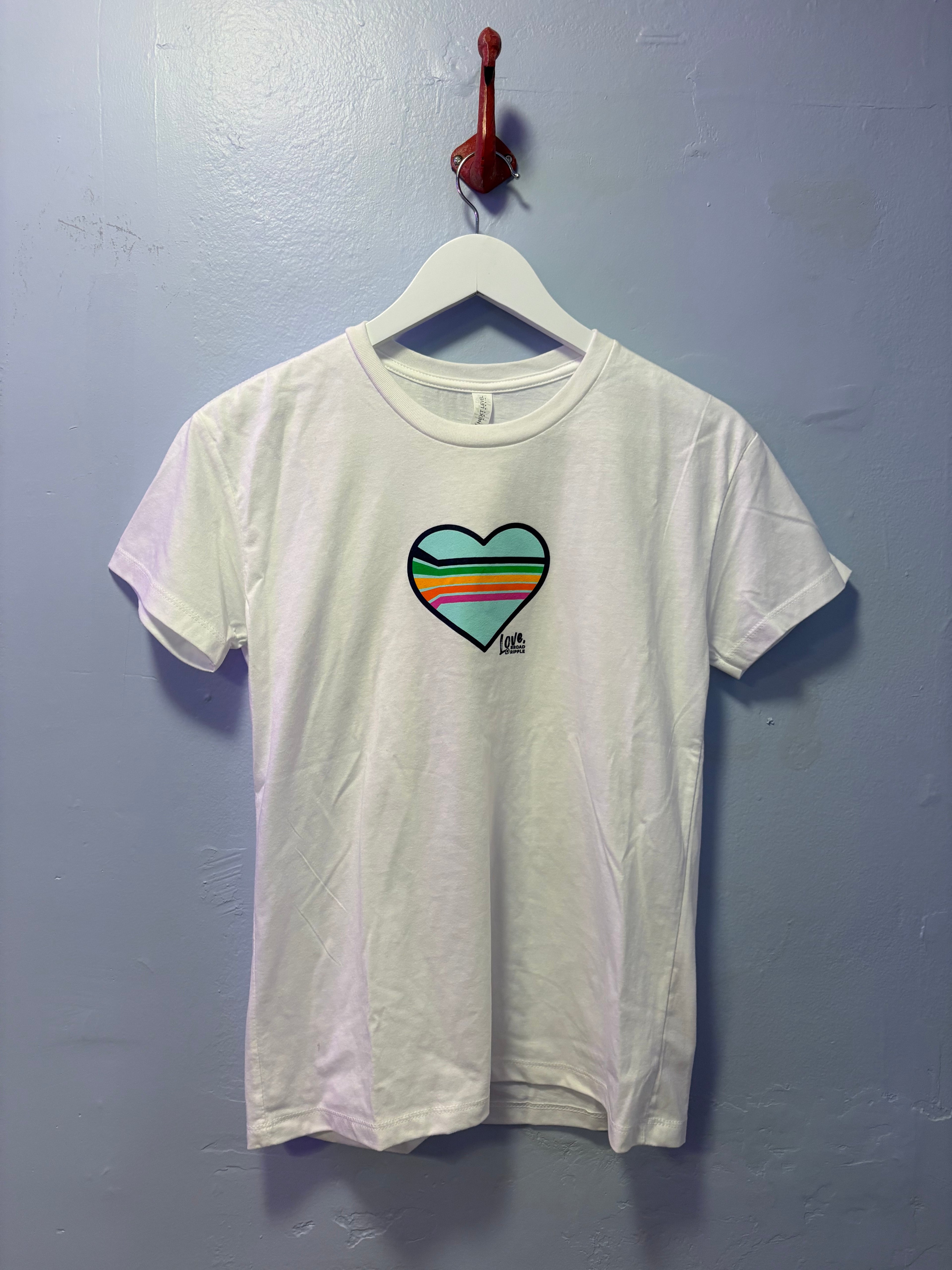 White Love Broad Ripple T Shirt