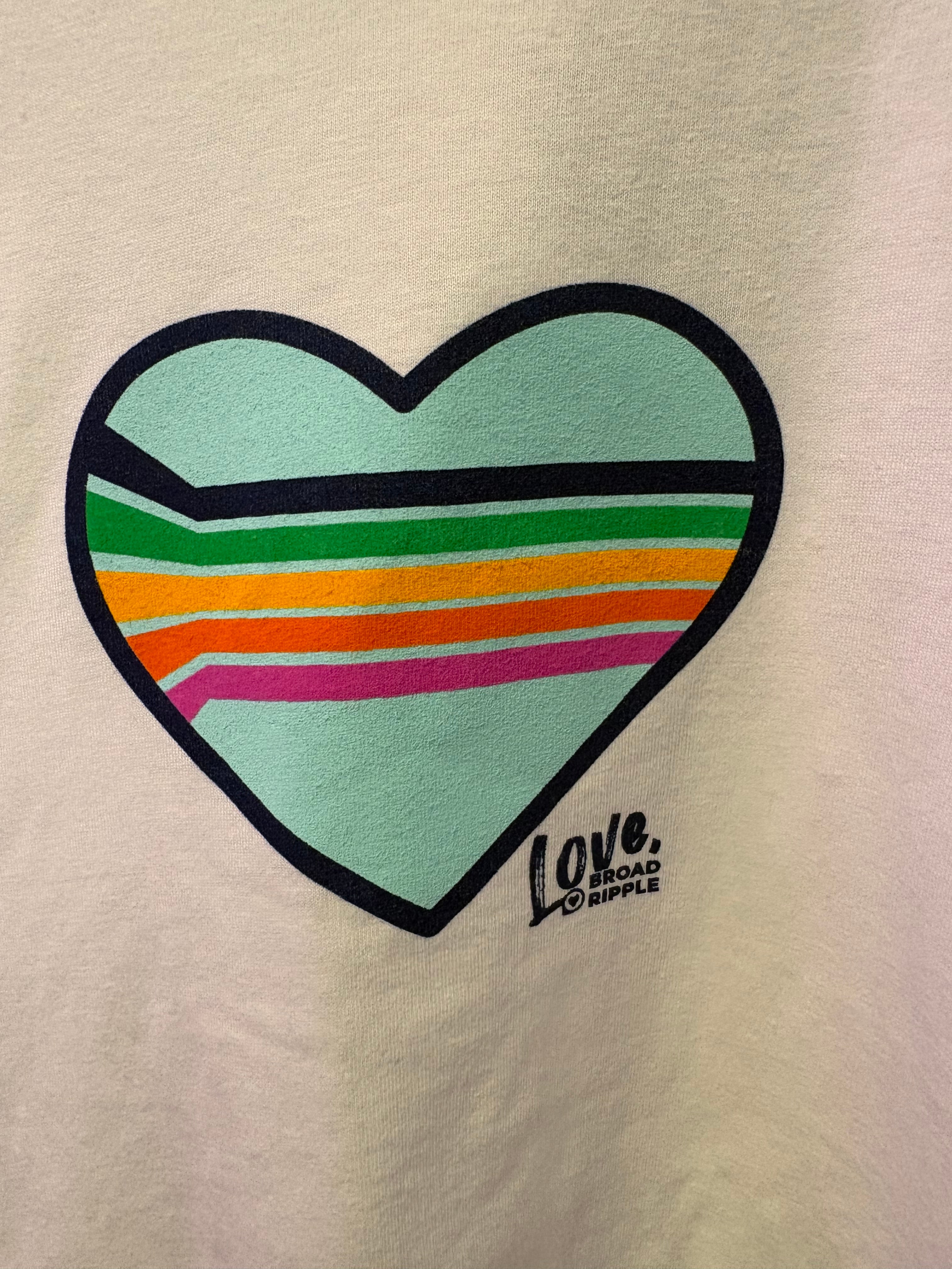 White Love Broad Ripple T Shirt