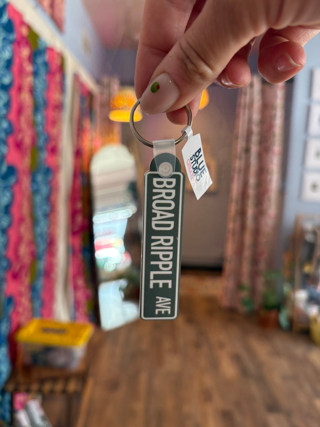 Broad Ripple Ave Keychain