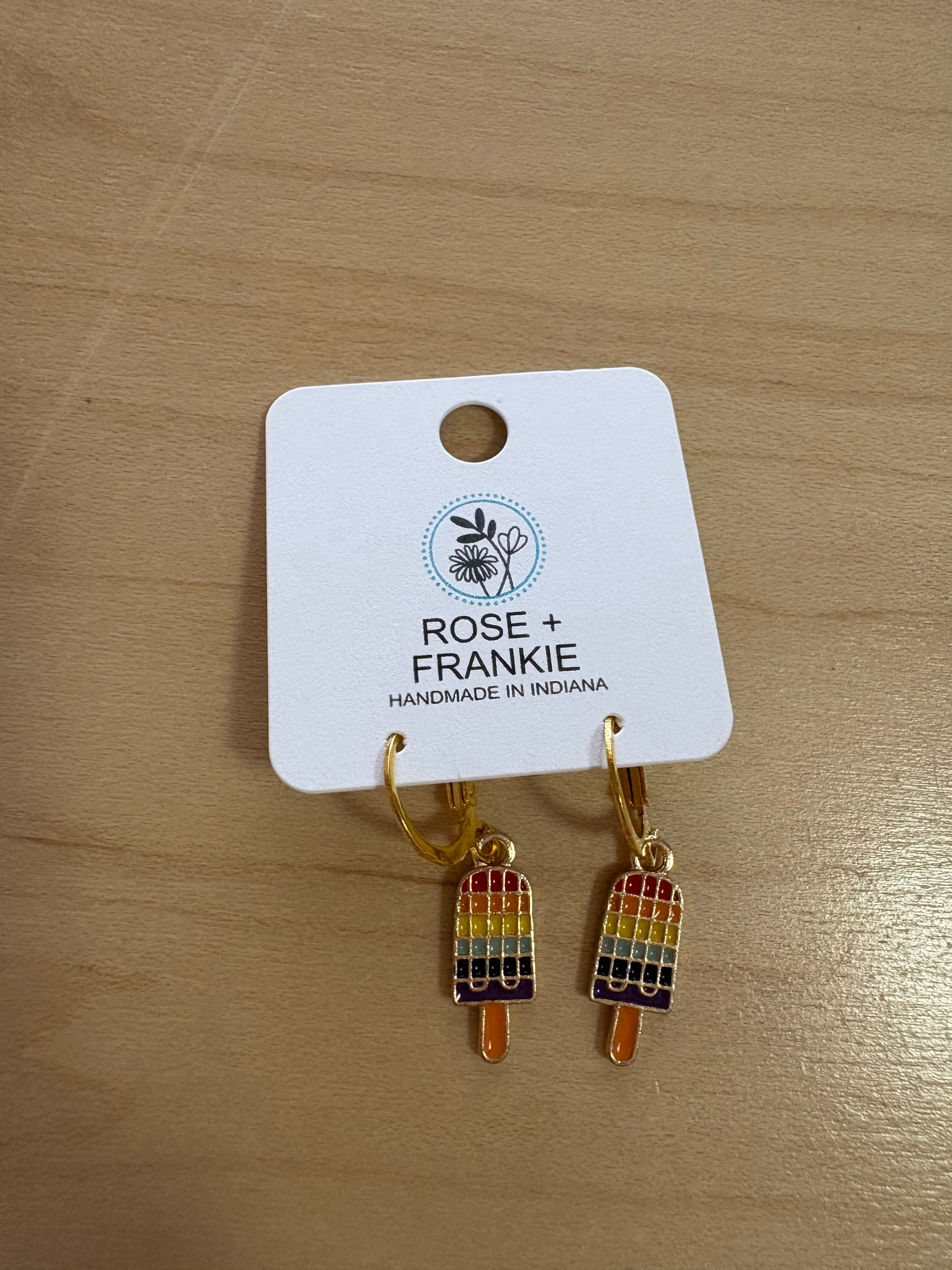 Rainbow Ice Cream Earrings