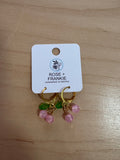 Beaded Pineberry Earrings