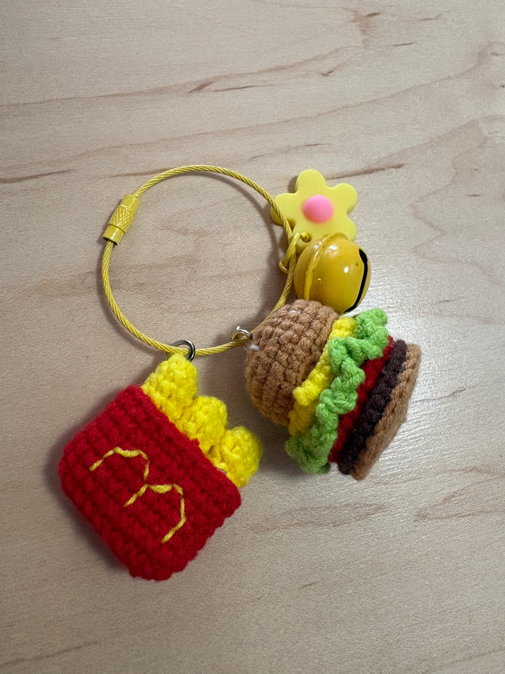 Crochet McD's Keychain