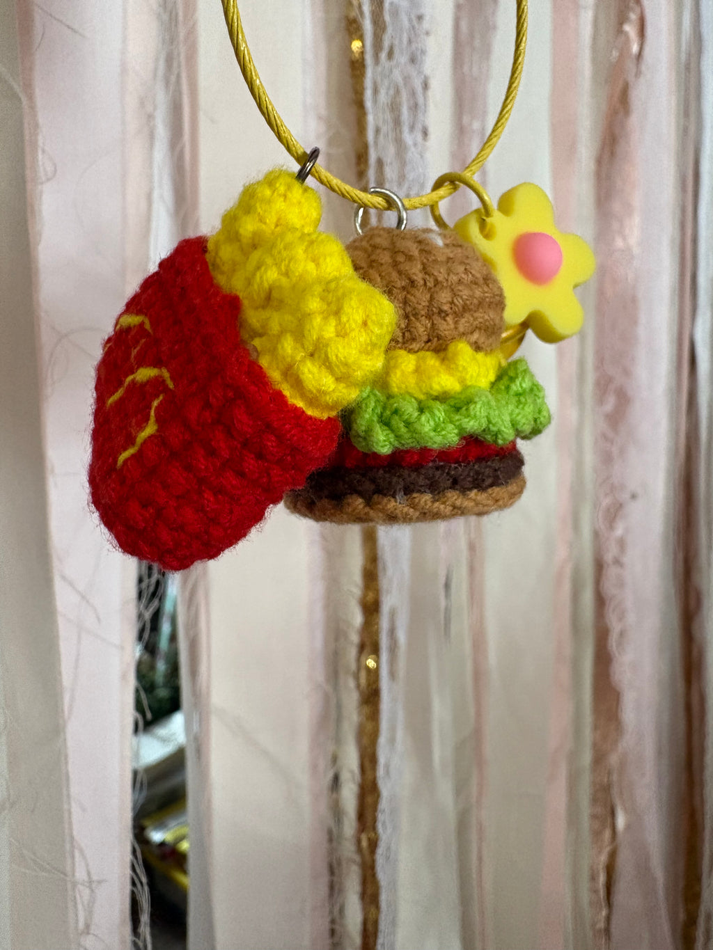 Crochet McD's Keychain
