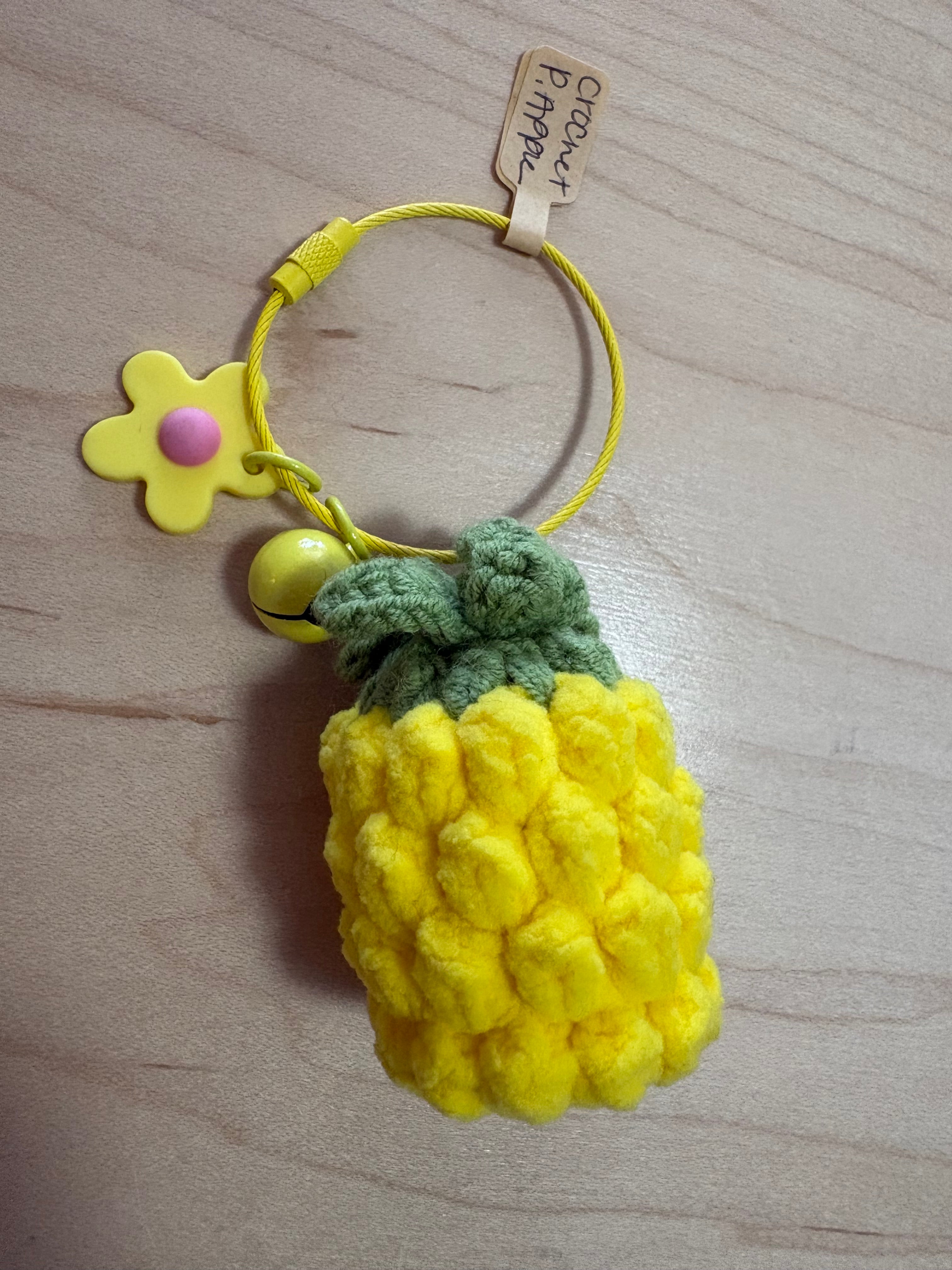 Crochet Pineapple Keychain