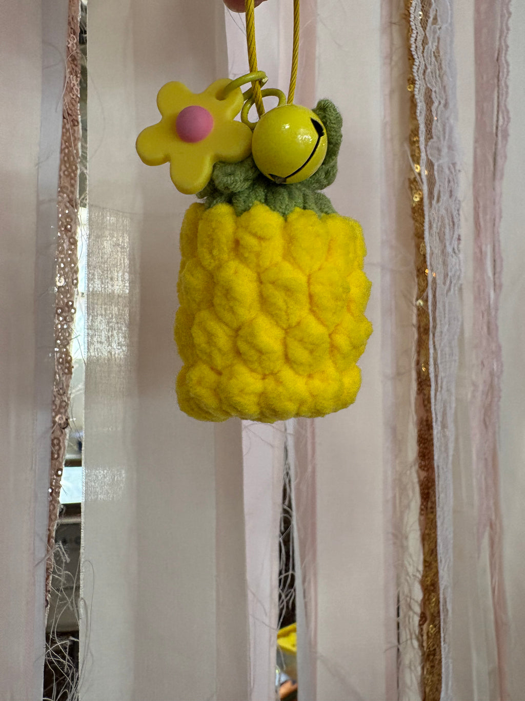 Crochet Pineapple Keychain