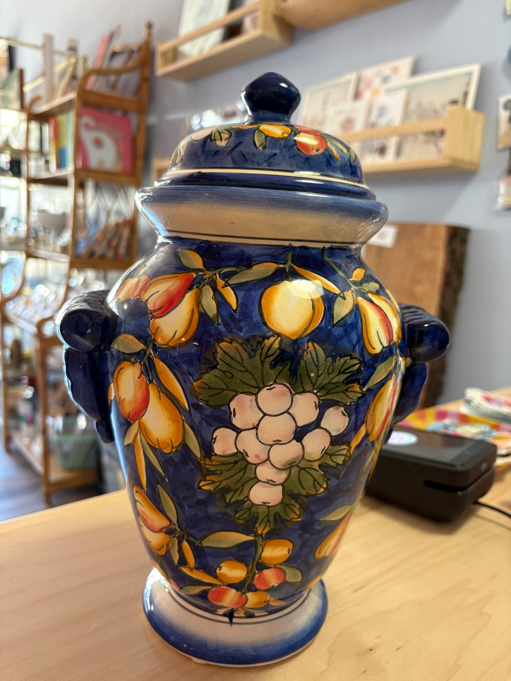 Mediterranean Fruitware Vase