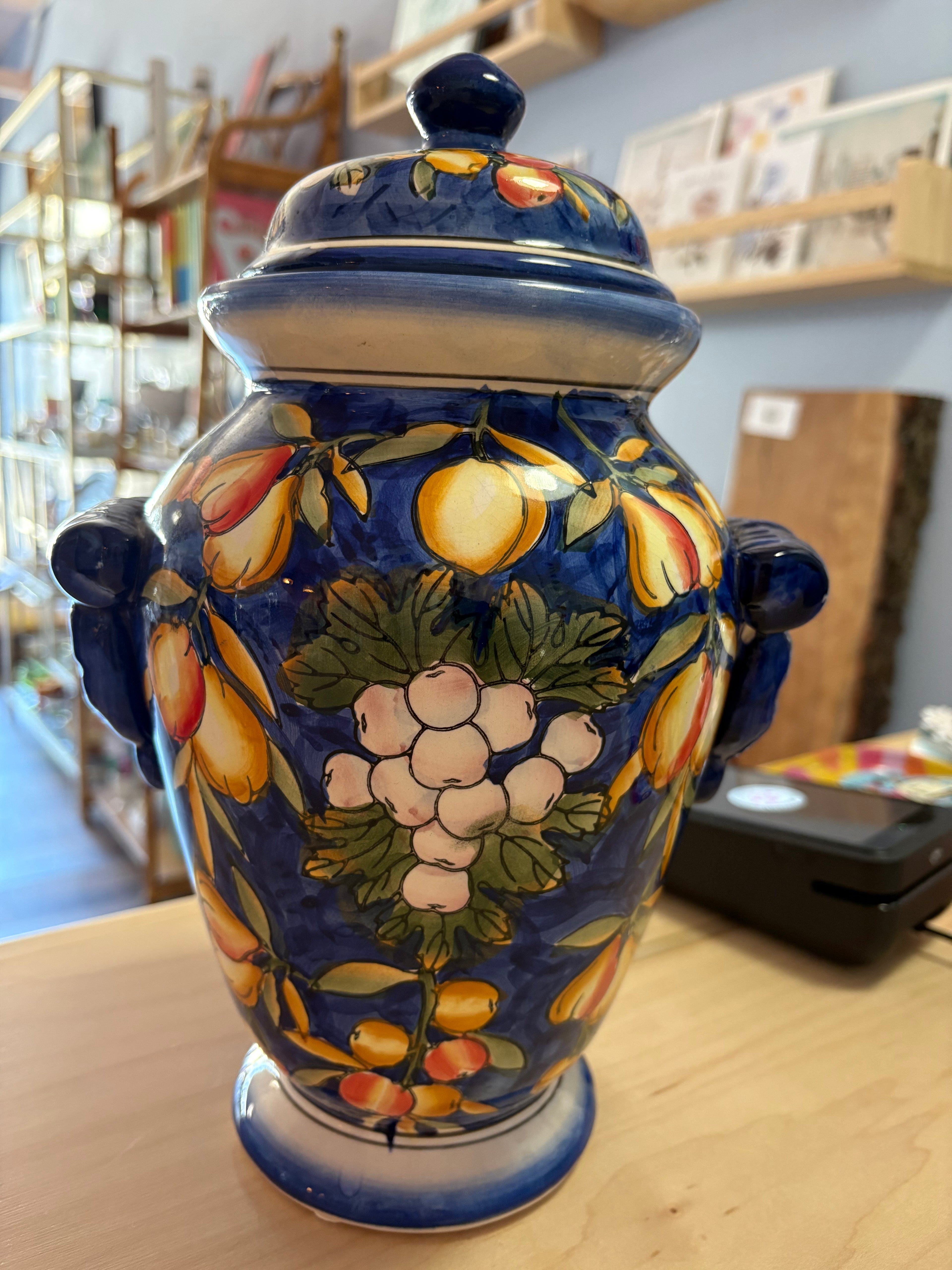 Mediterranean Fruitware Vase