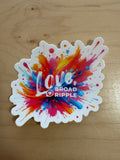 Love Broad Ripple Sticker