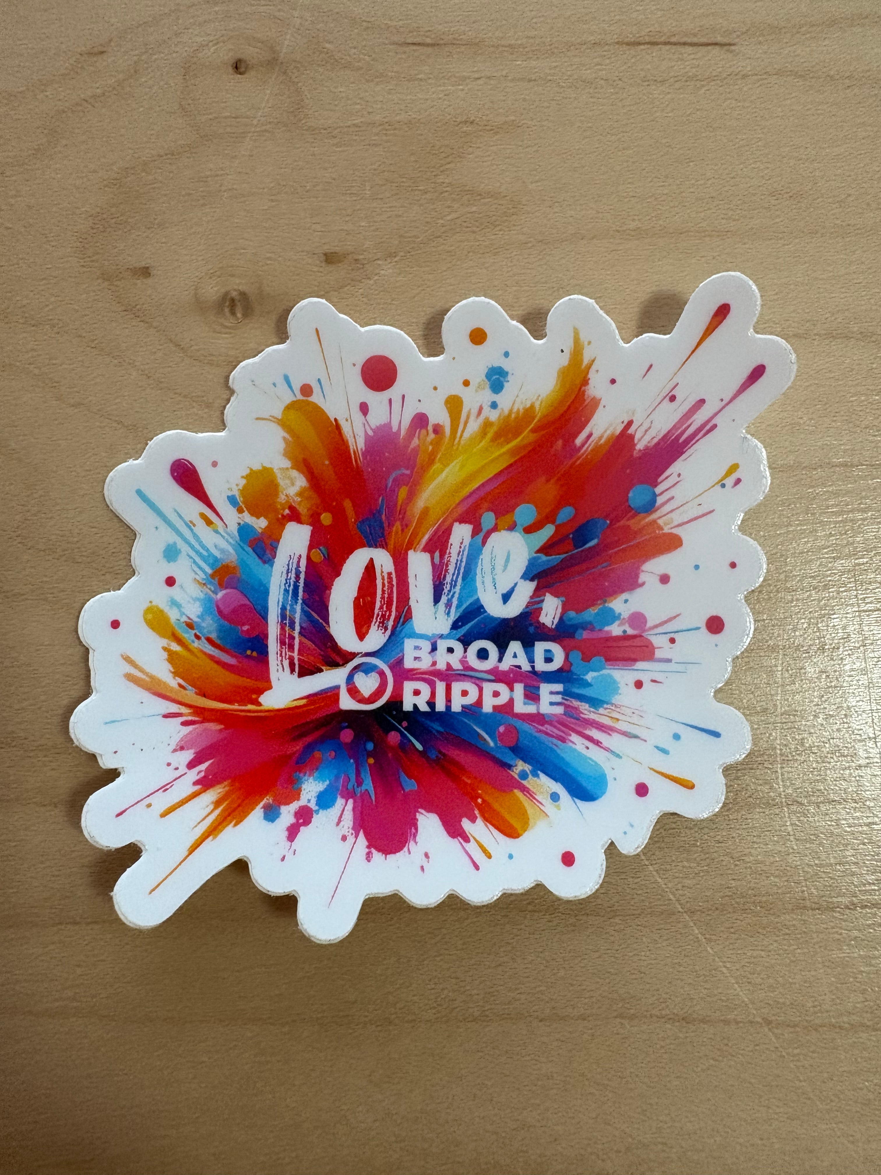 Love Broad Ripple Sticker