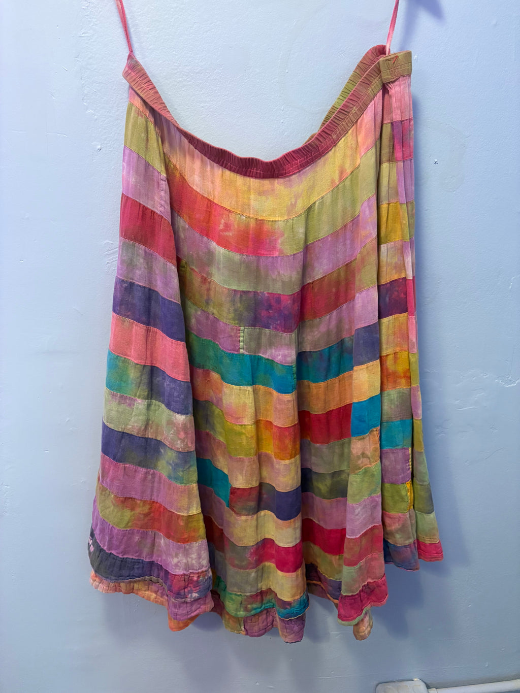 Thrifted Multicolor Tie-dye Maxi Skirt