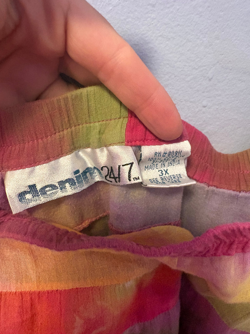 Thrifted Multicolor Tie-dye Maxi Skirt
