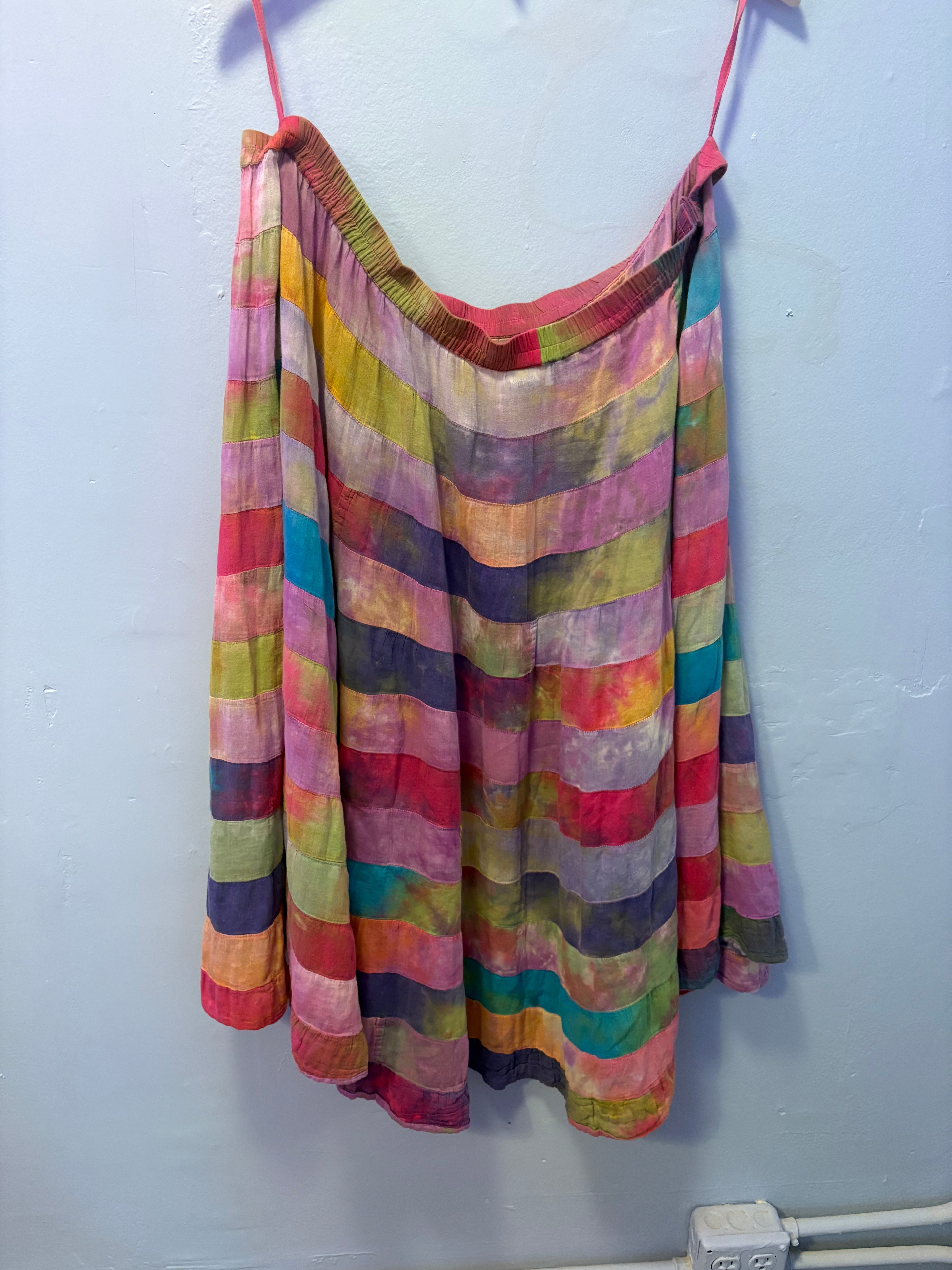 Thrifted Multicolor Tie-dye Maxi Skirt