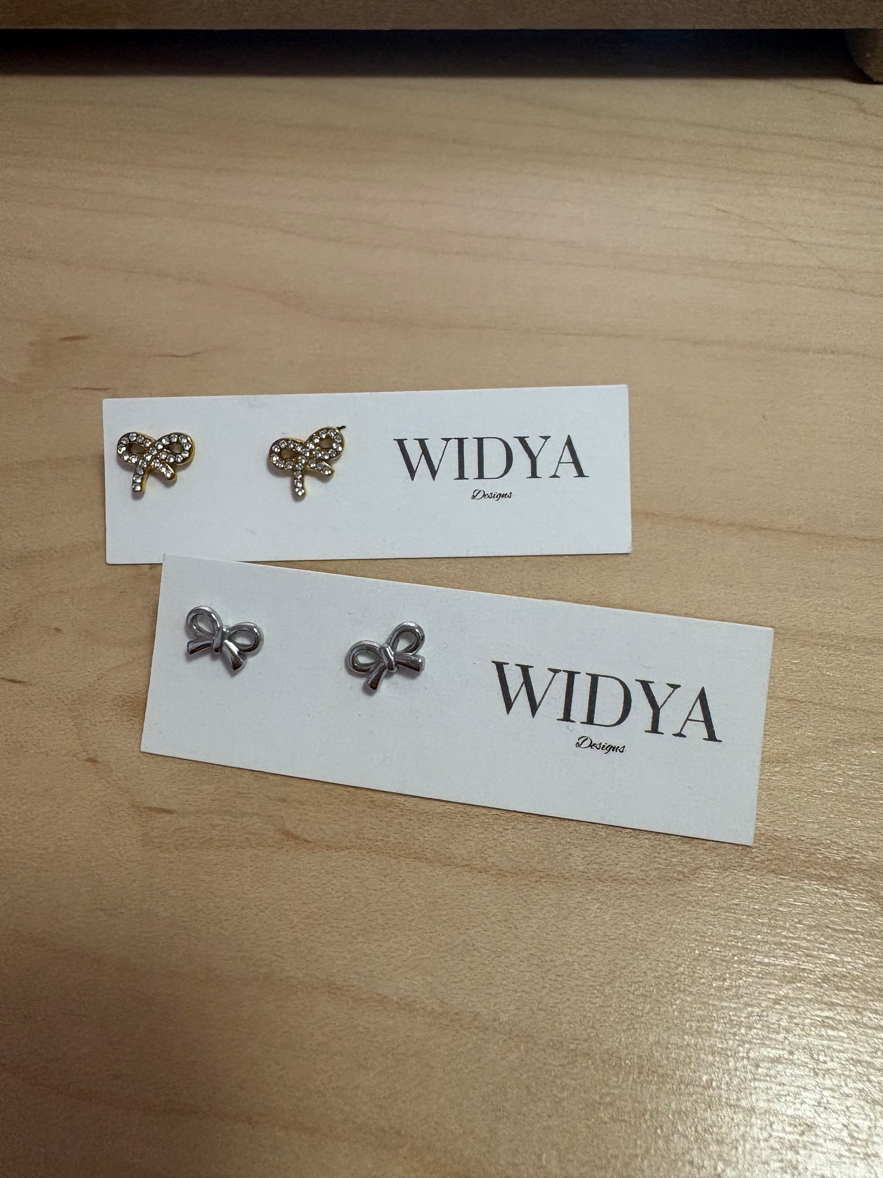 Silver Bow Studs