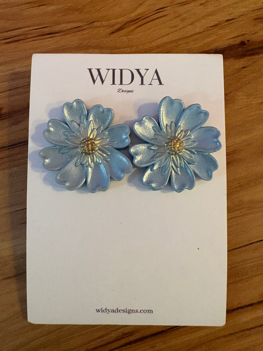 Blue Flower Studs