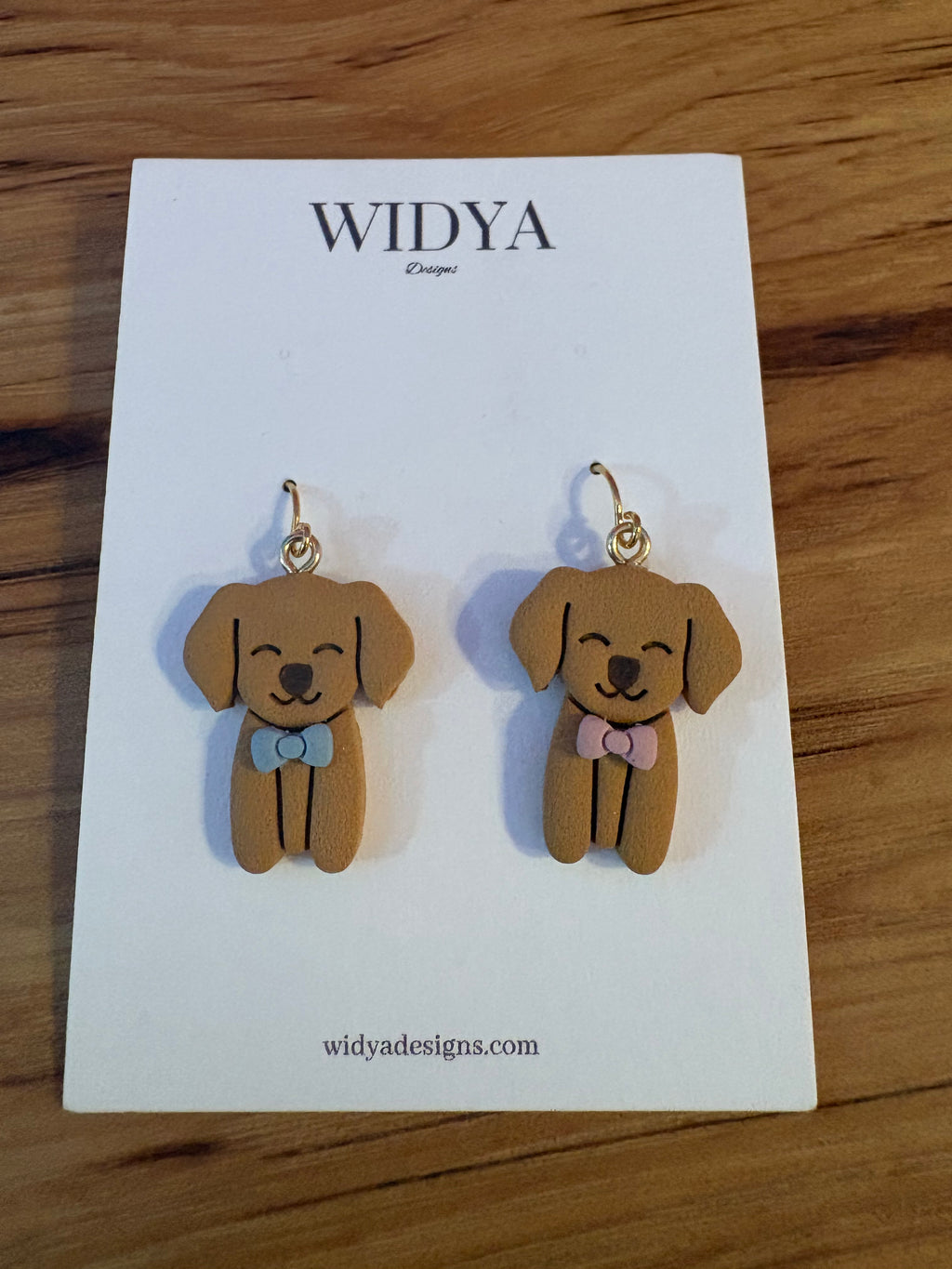Bowtie Dog Earrings