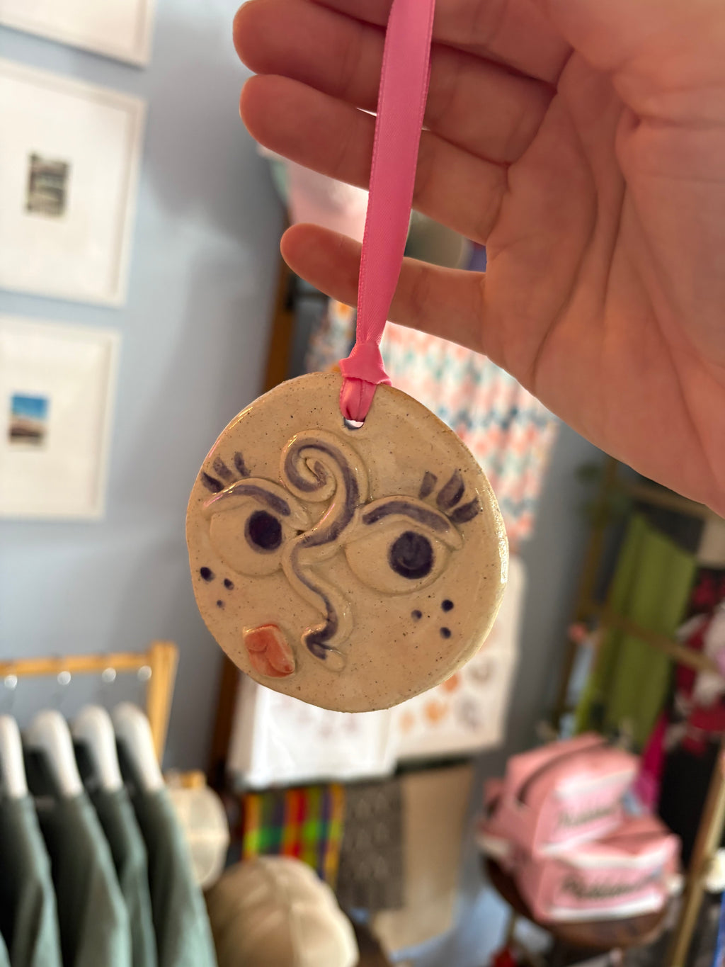 Funky Feminine Face Ornament