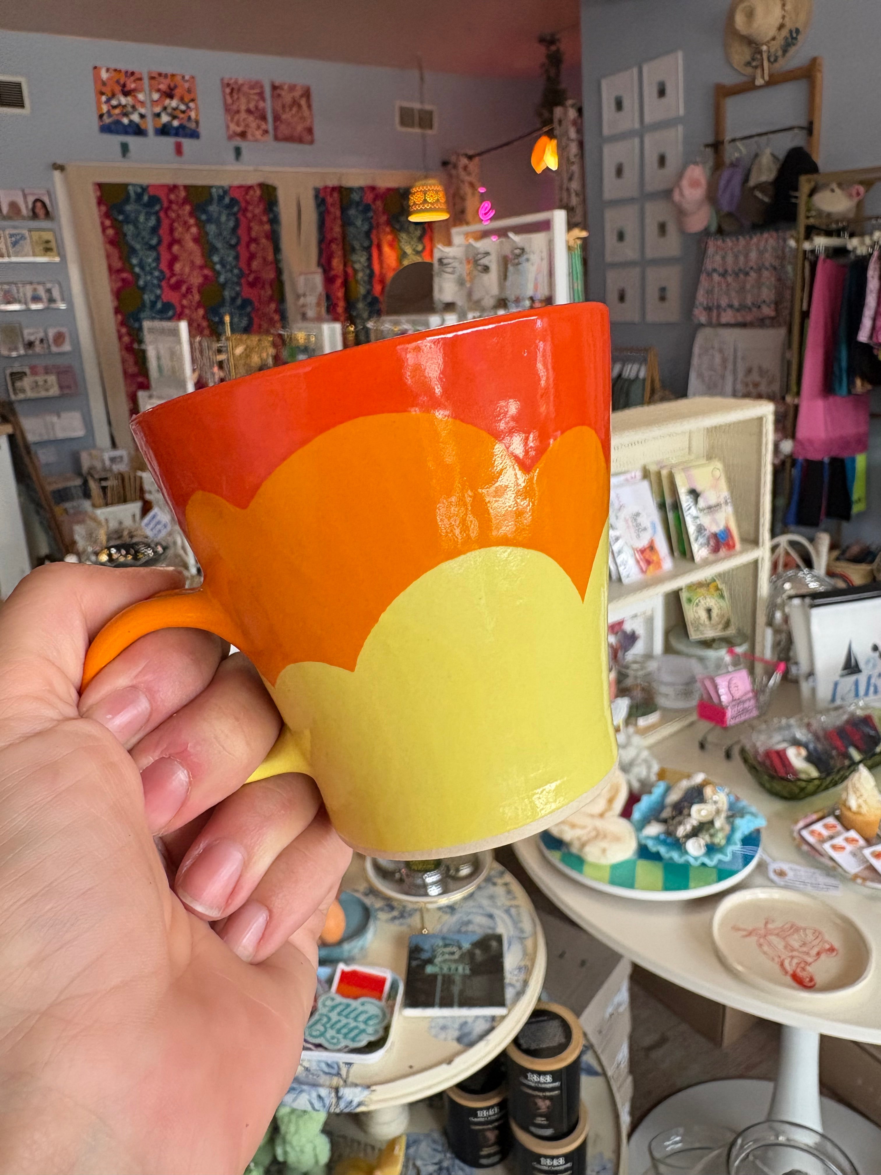 Wavy Multi-color Mug