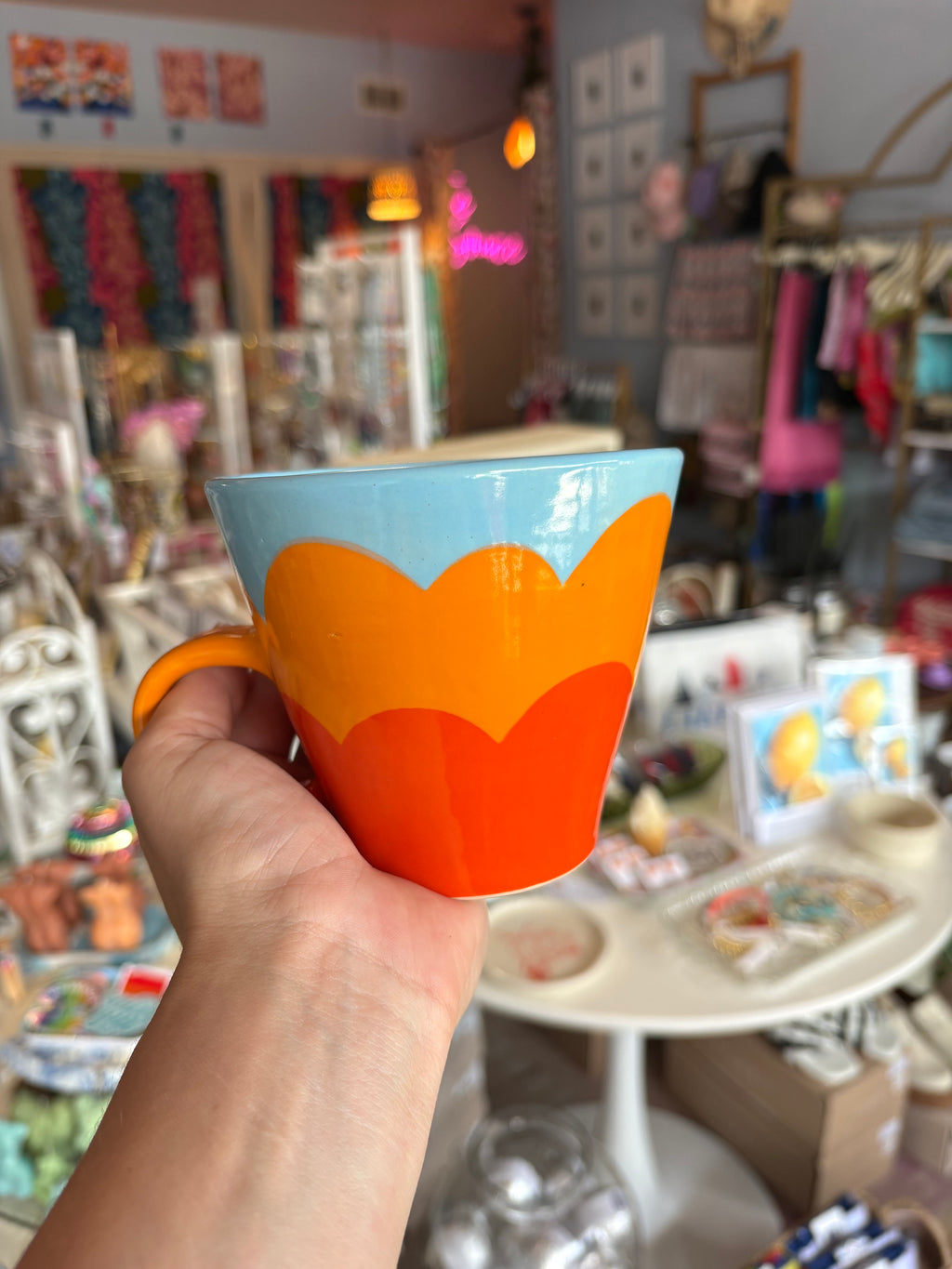 Wavy Multi-color Mug
