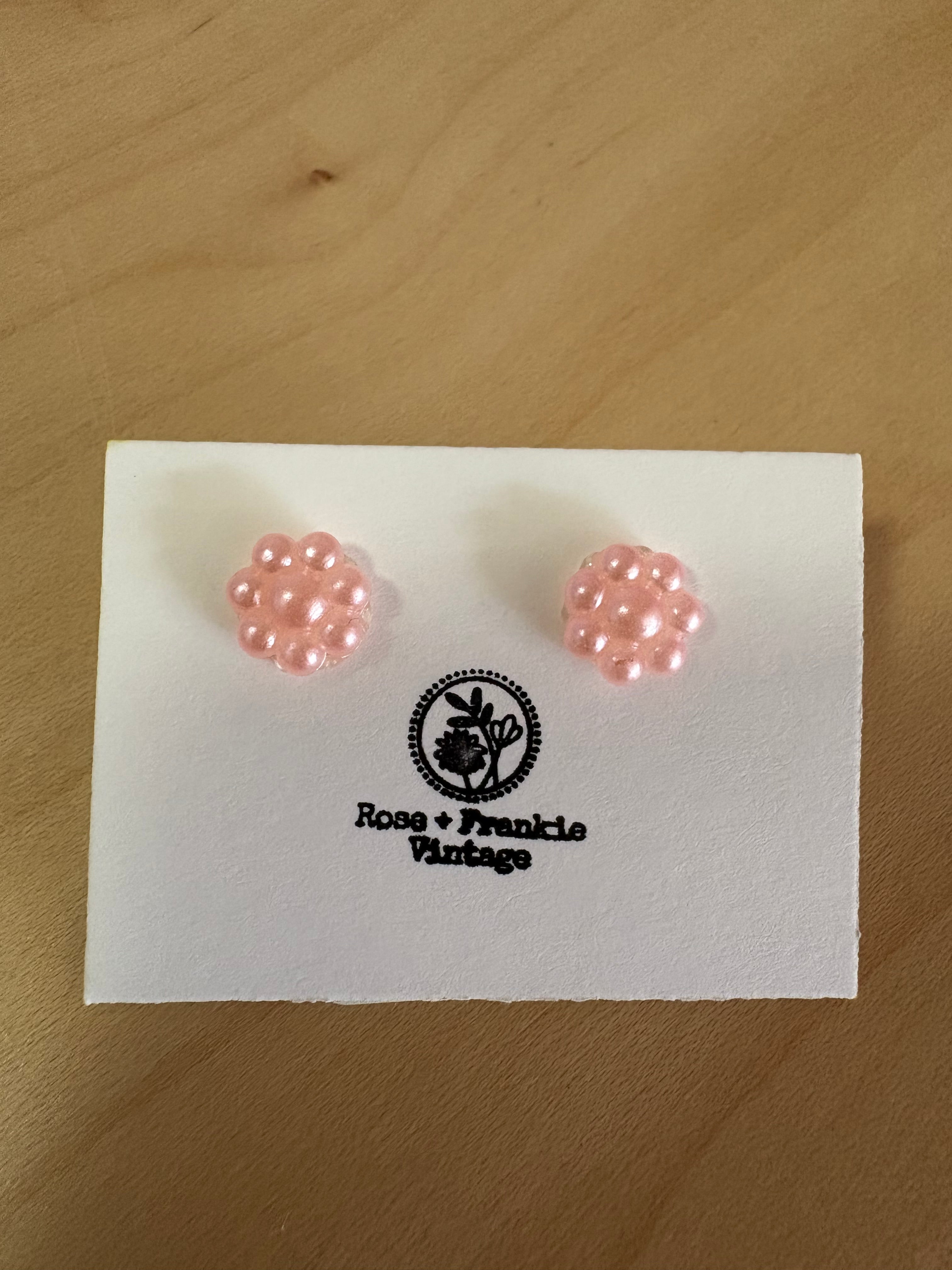 Vintage Faux Pearl Studs