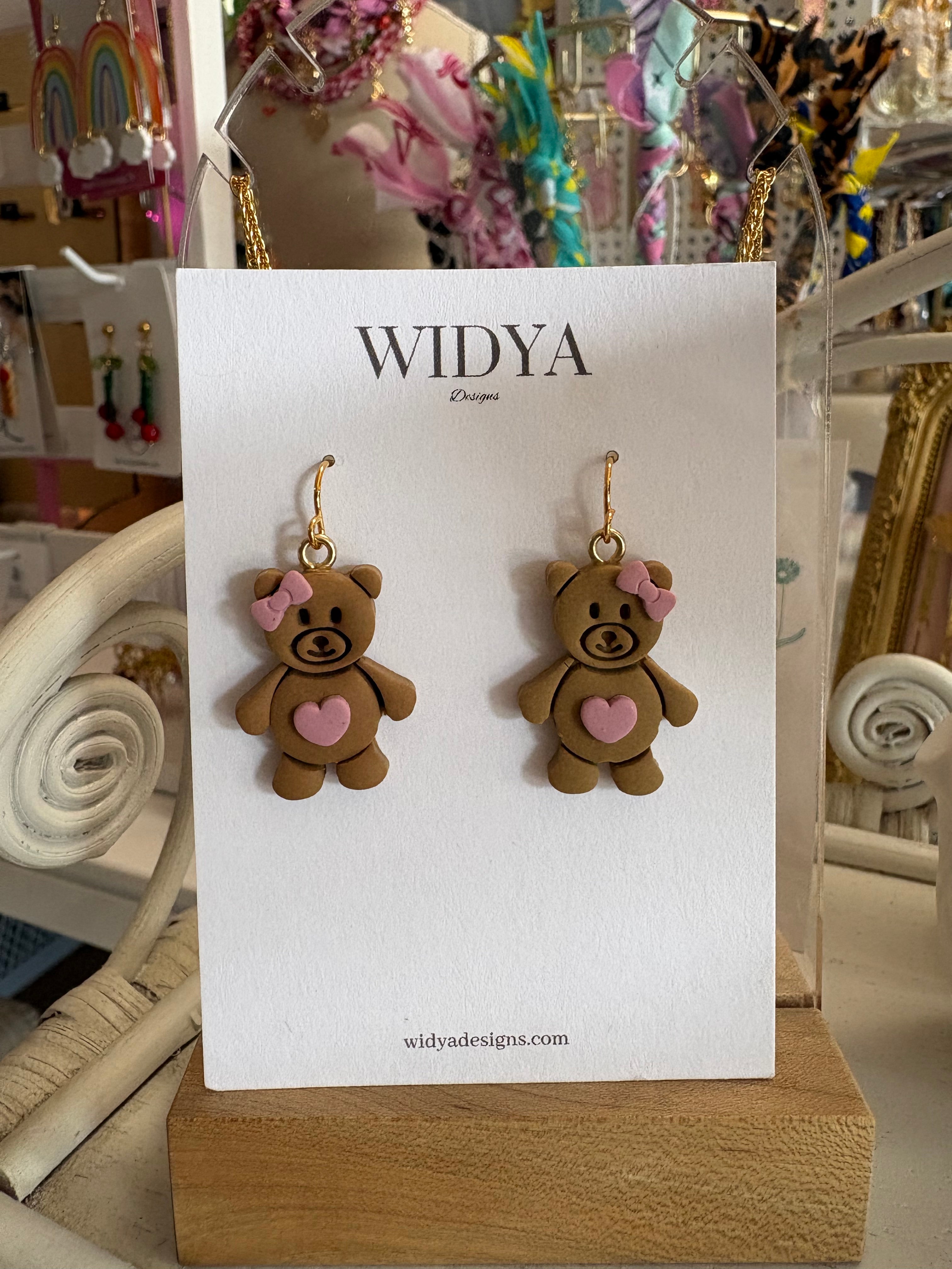 Baby Girl Bear Earrings