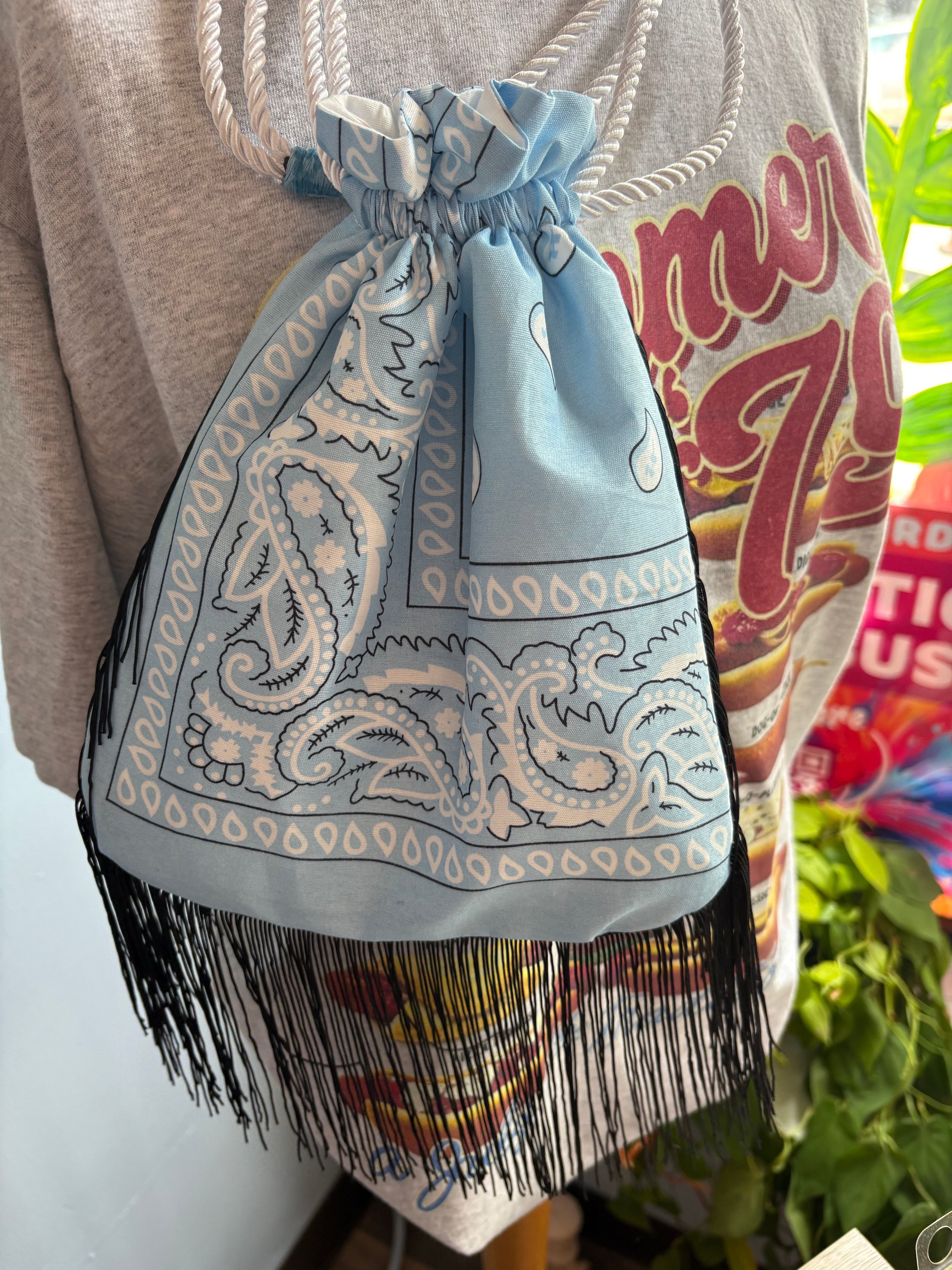 Bandana Drawstring Bag