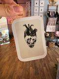 Mountain Range Anatomical Heart Sticker