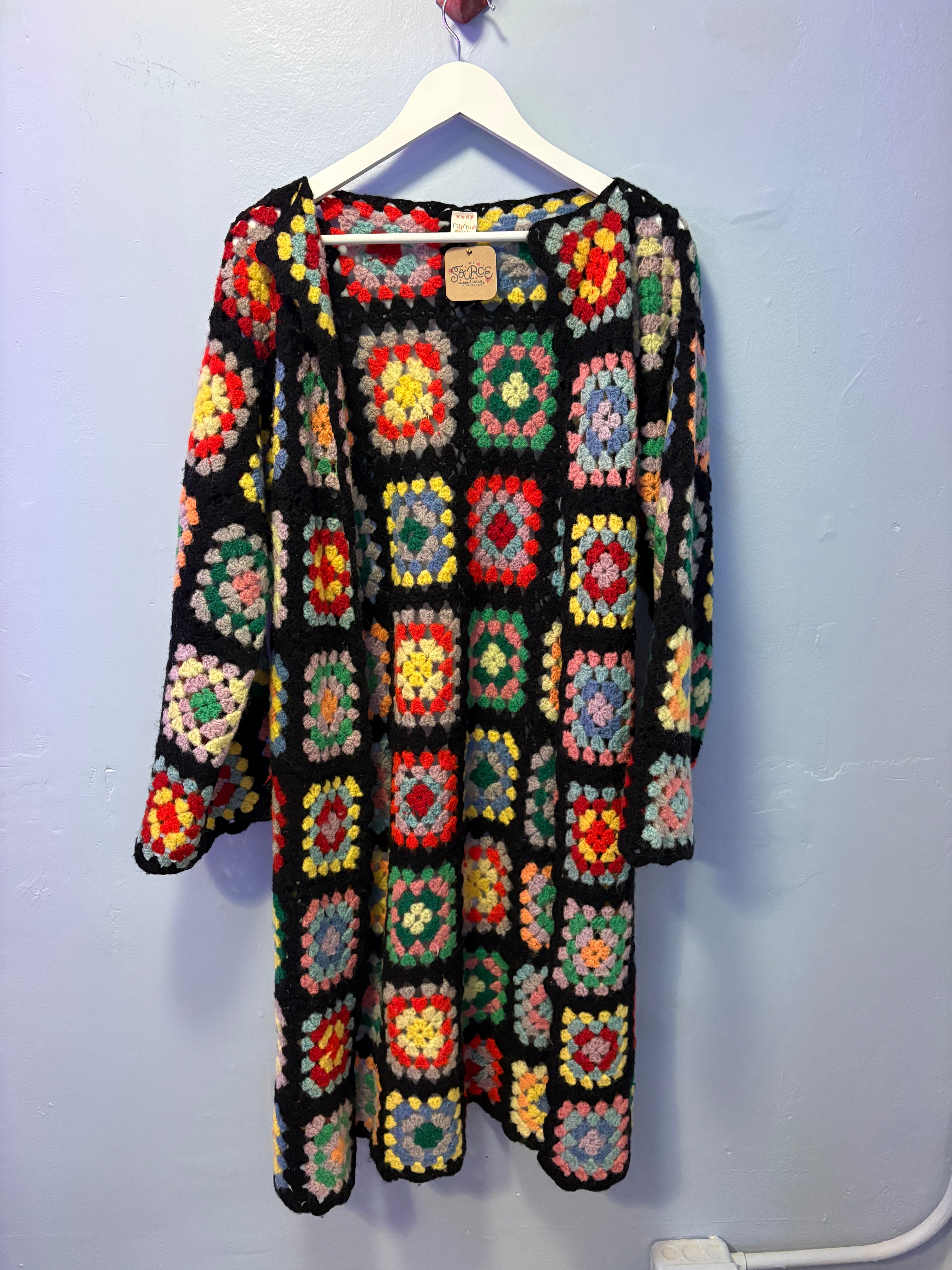 Black Long Sleeve Duster