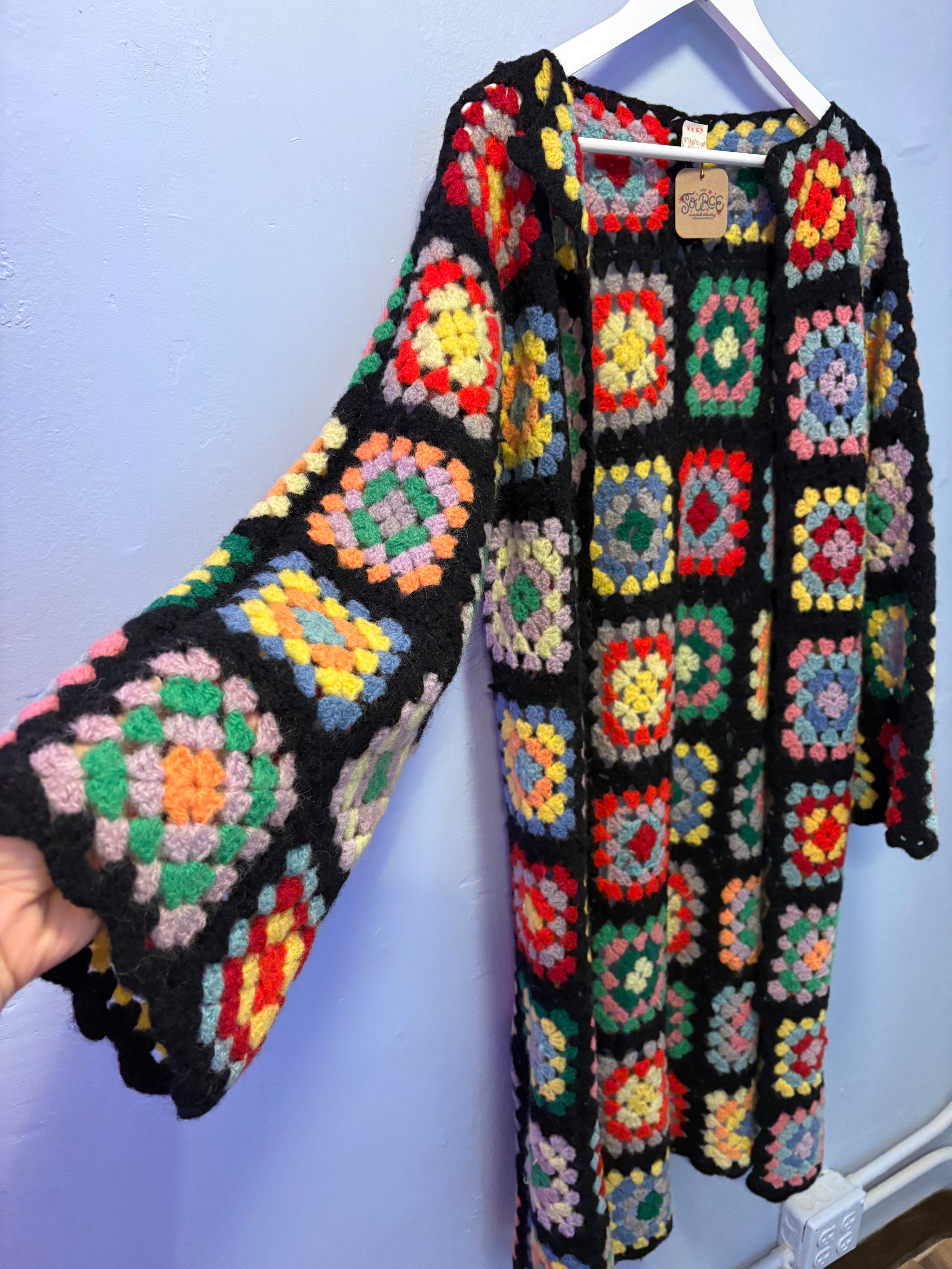 Black Long Sleeve Duster
