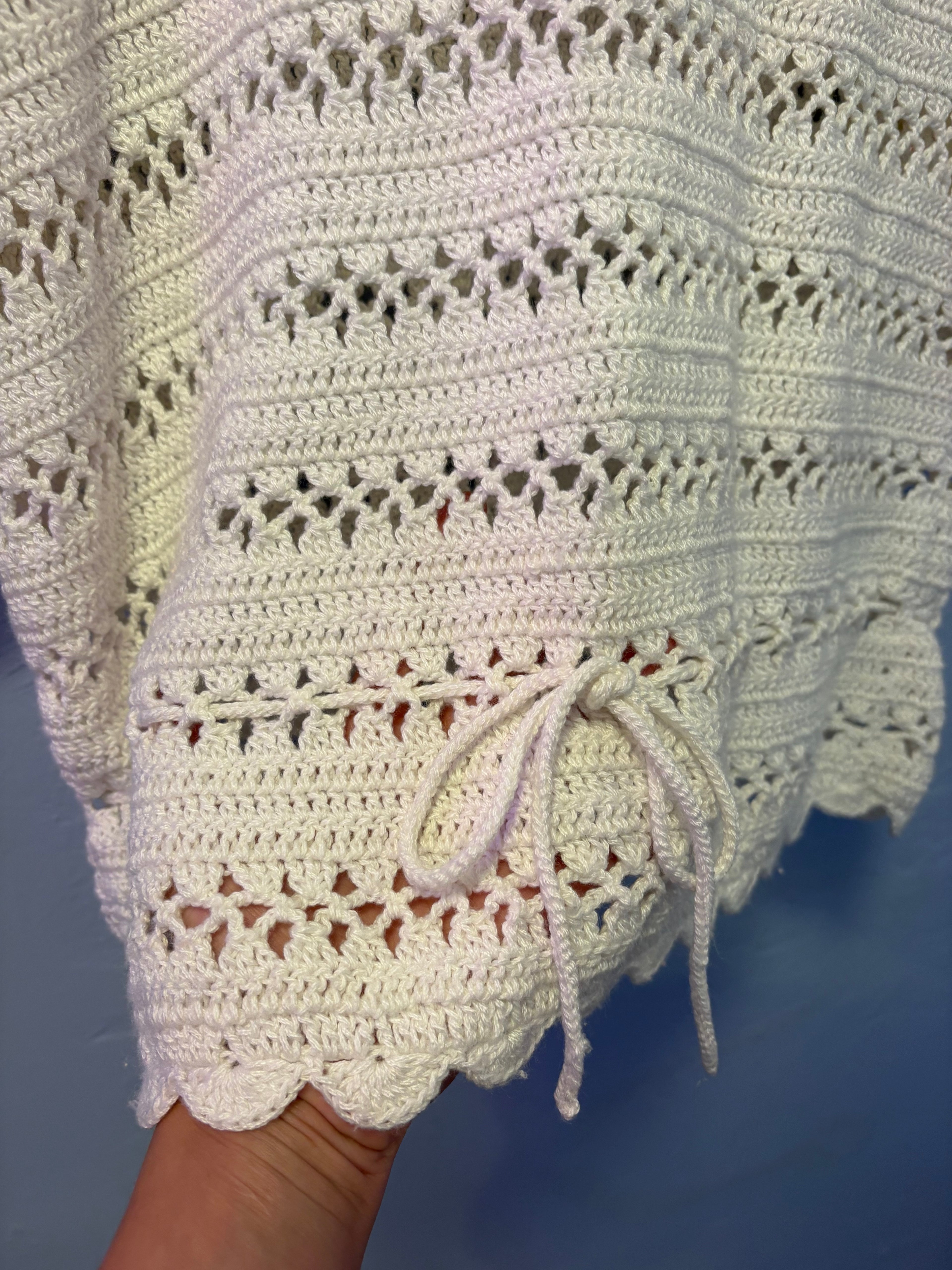 White Crochet Top