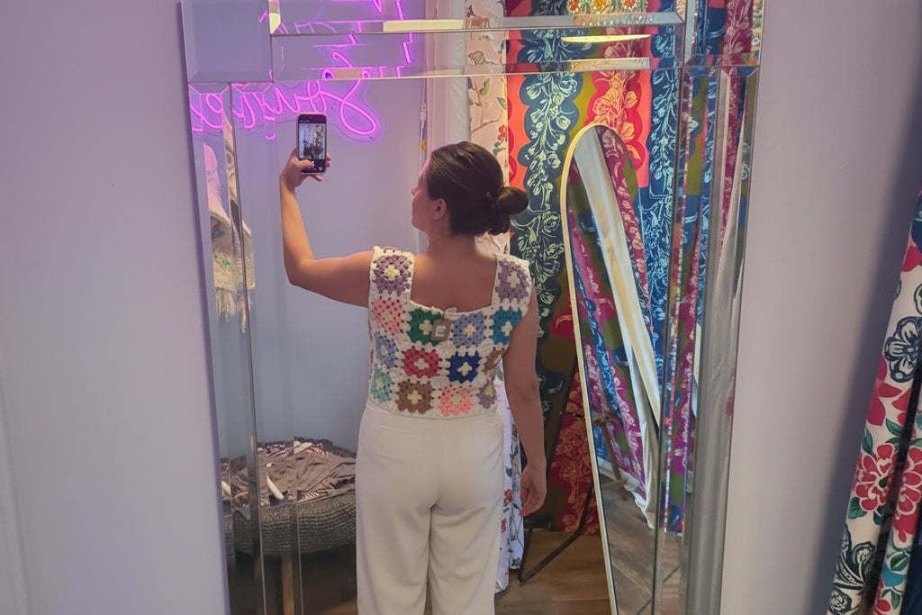 Multicolor Crop Tank Top