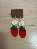 Daisy & Strawberry Earrings