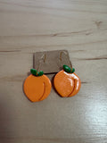 Peach Hoop Earrings