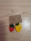 Strawberry & Lemon Earrings