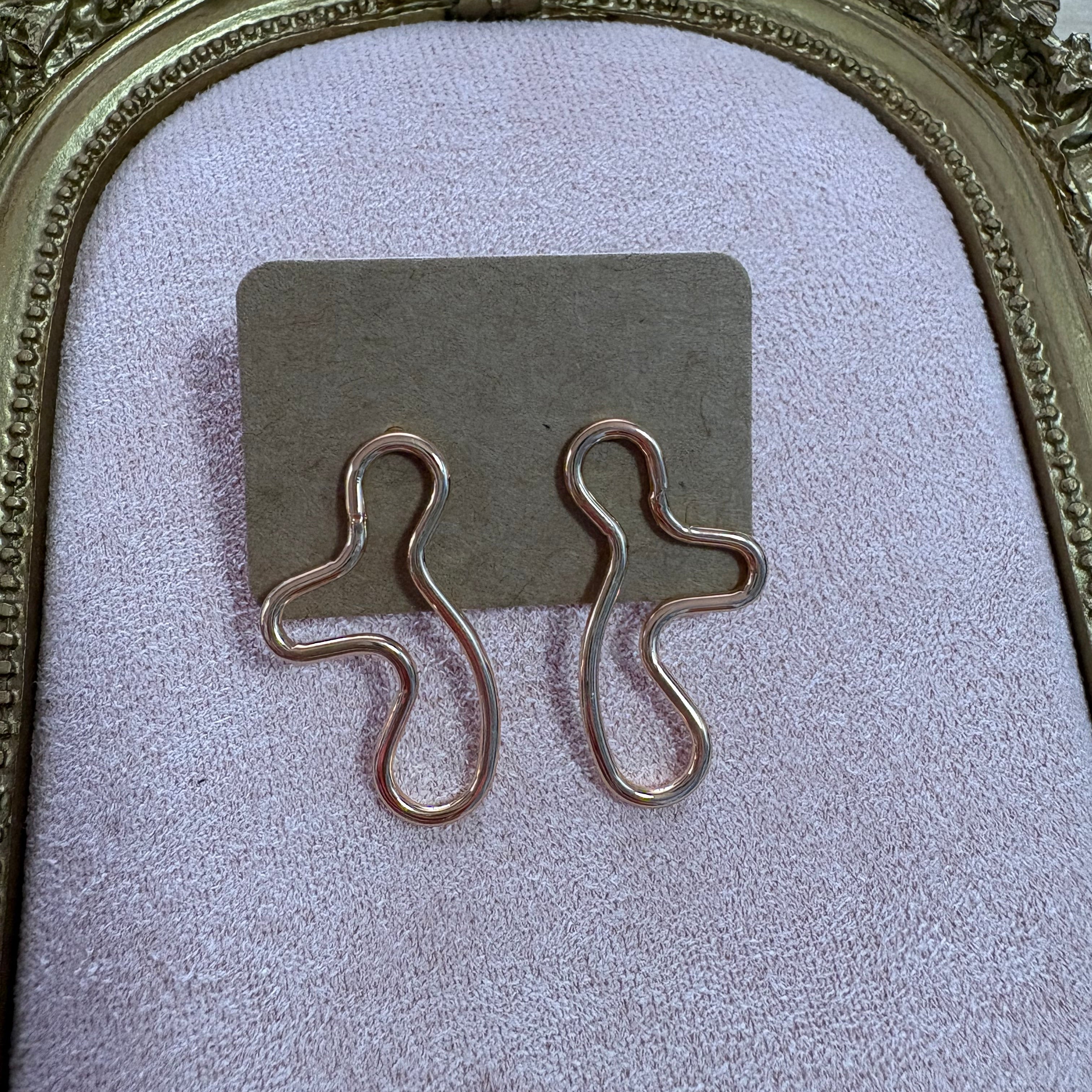 Gold Abstract Earrings