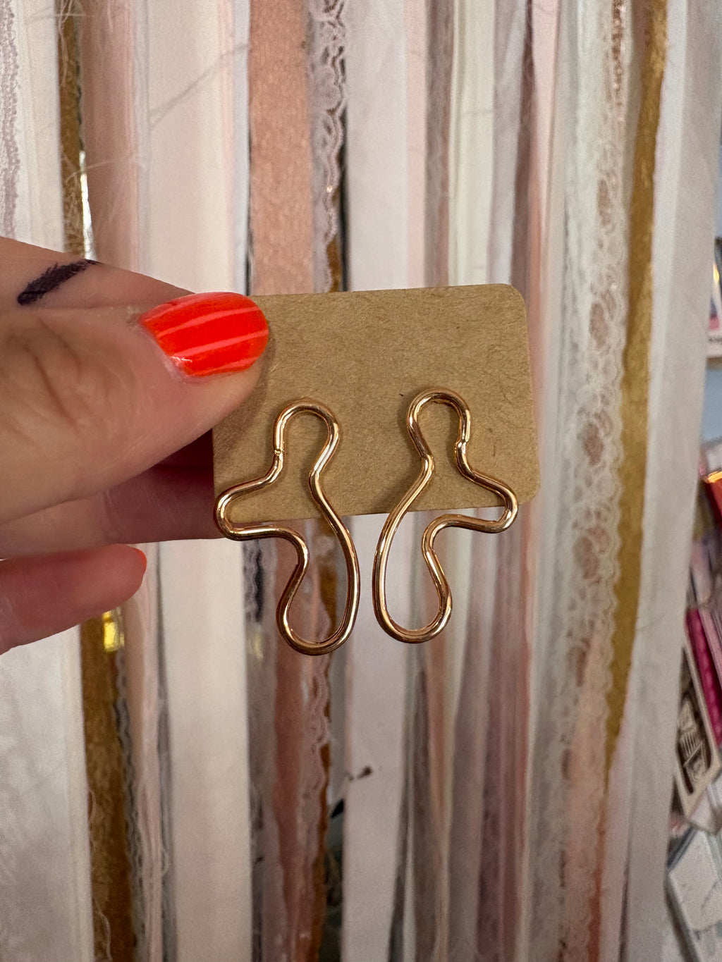 Gold Abstract Earrings