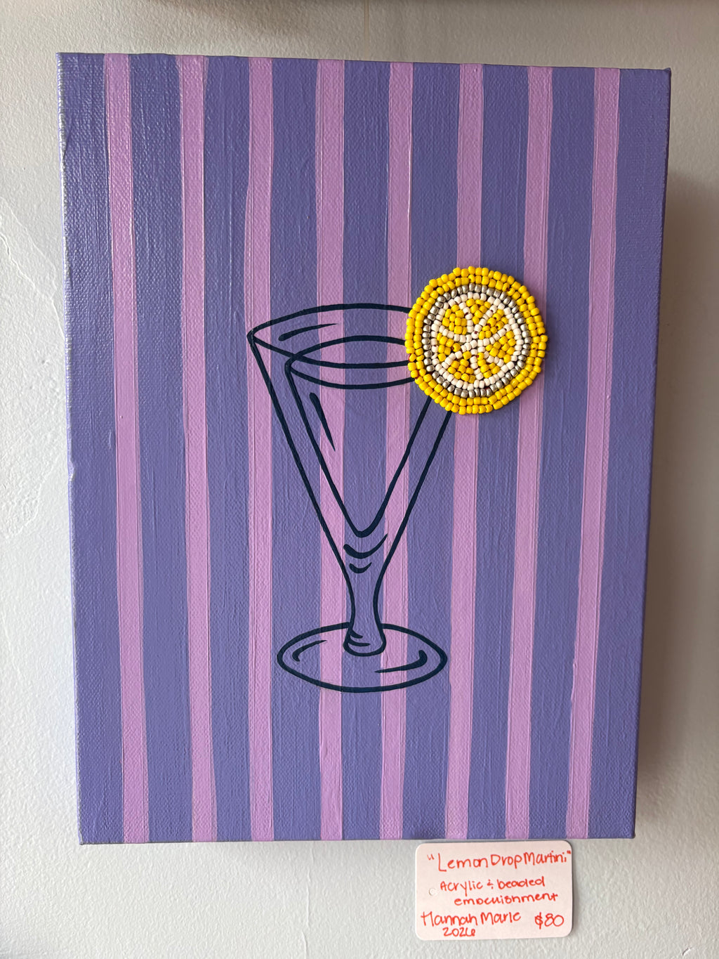 Lemon Drop Martini Painting