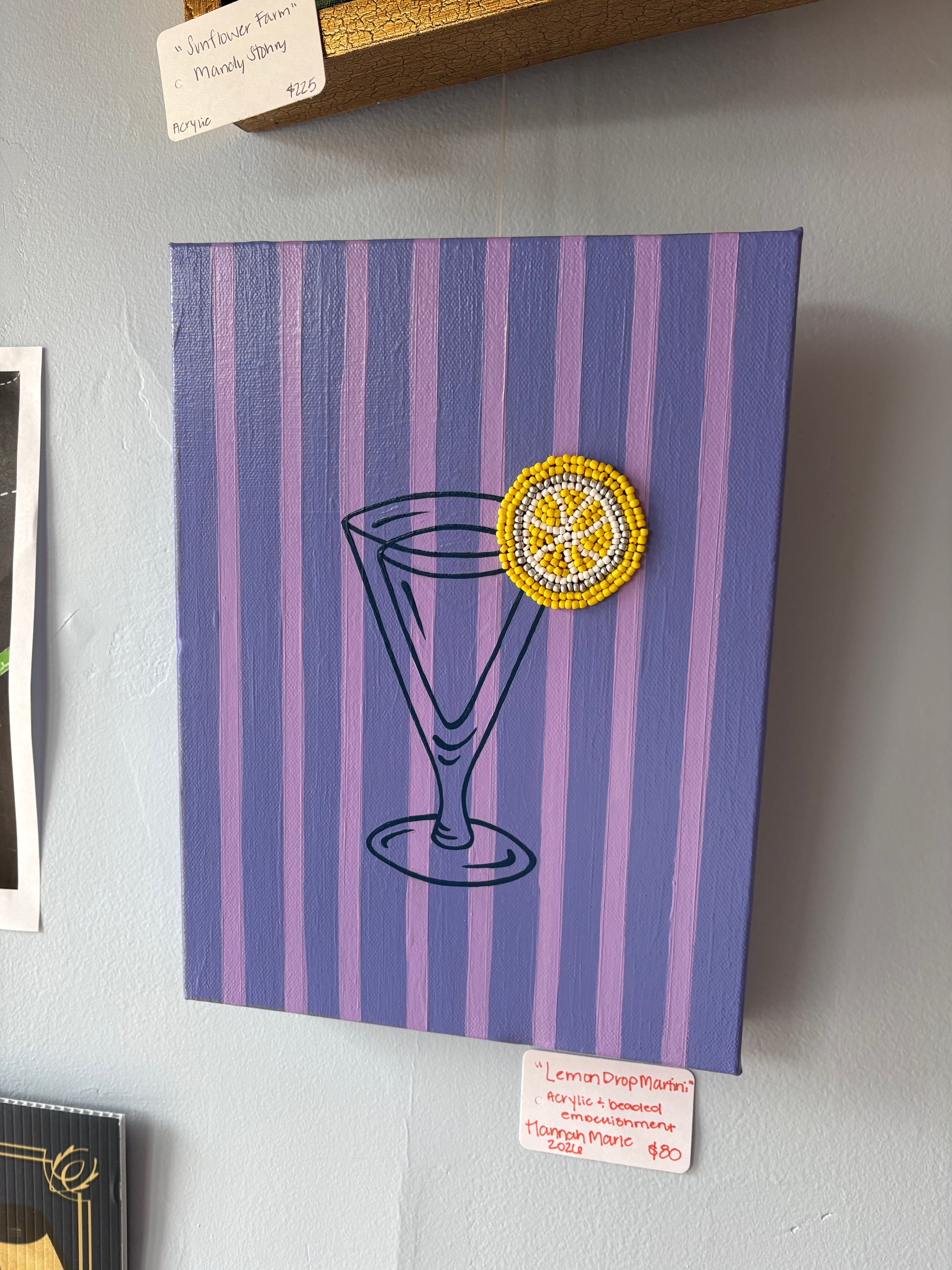 Lemon Drop Martini Painting