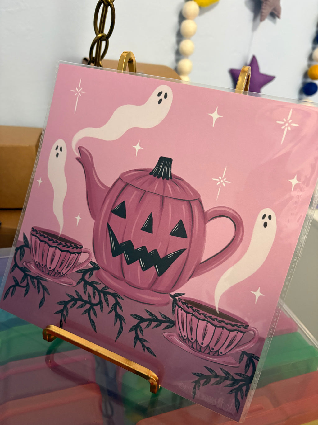 Spooky Tea Party Print