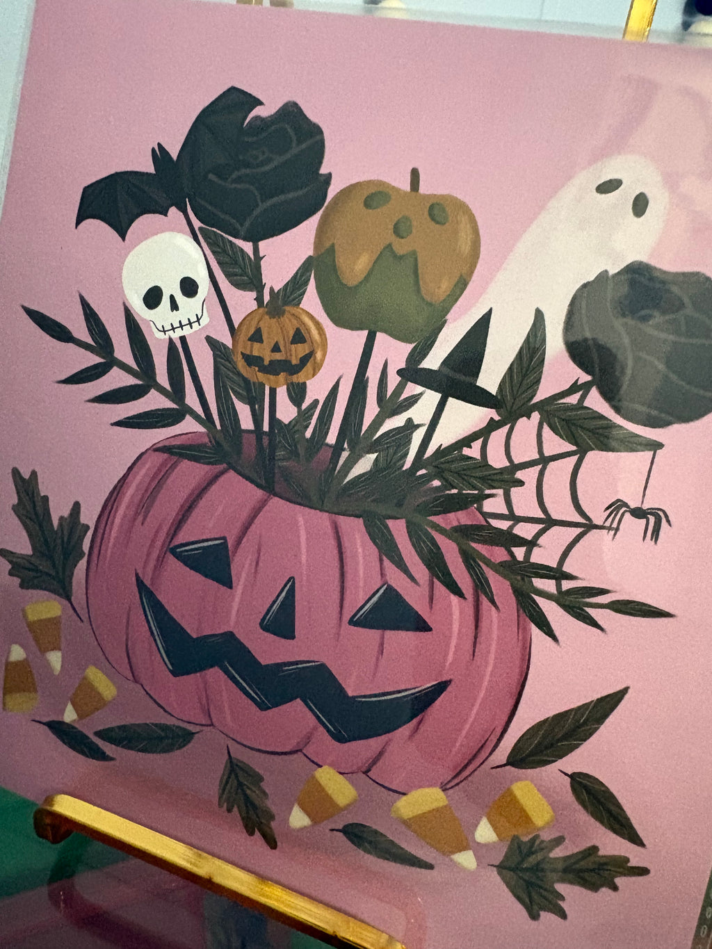Spooky Floral Arrangement Print