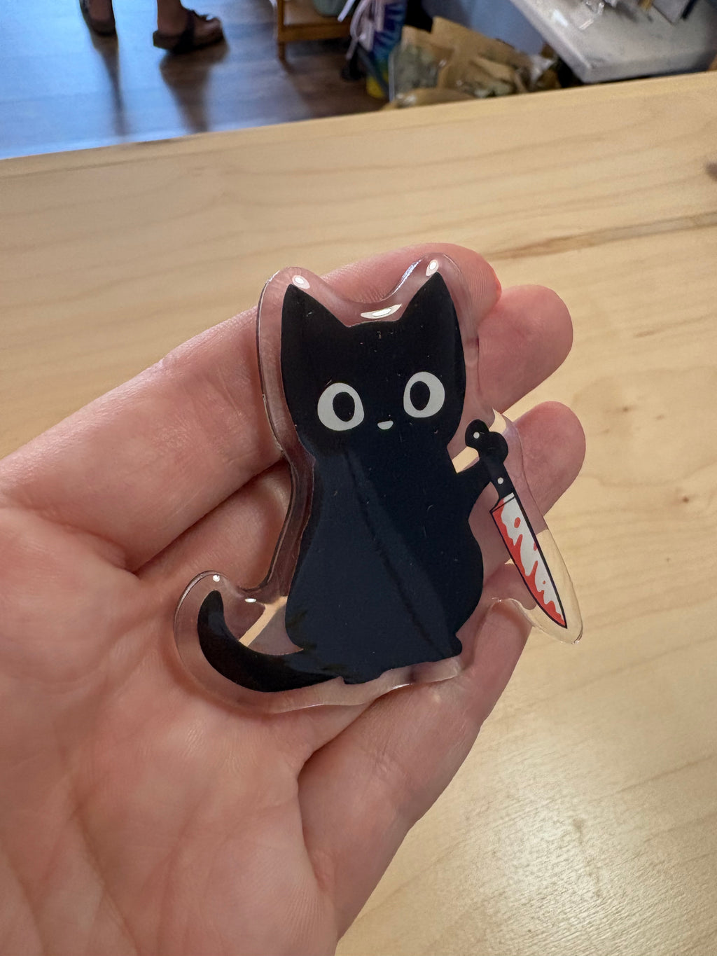 Murder Black Cat Magnet