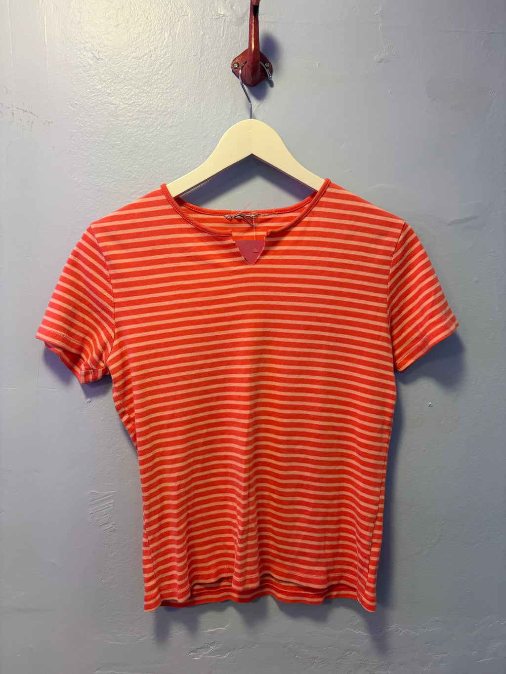 Pink Vintage Striped Tee