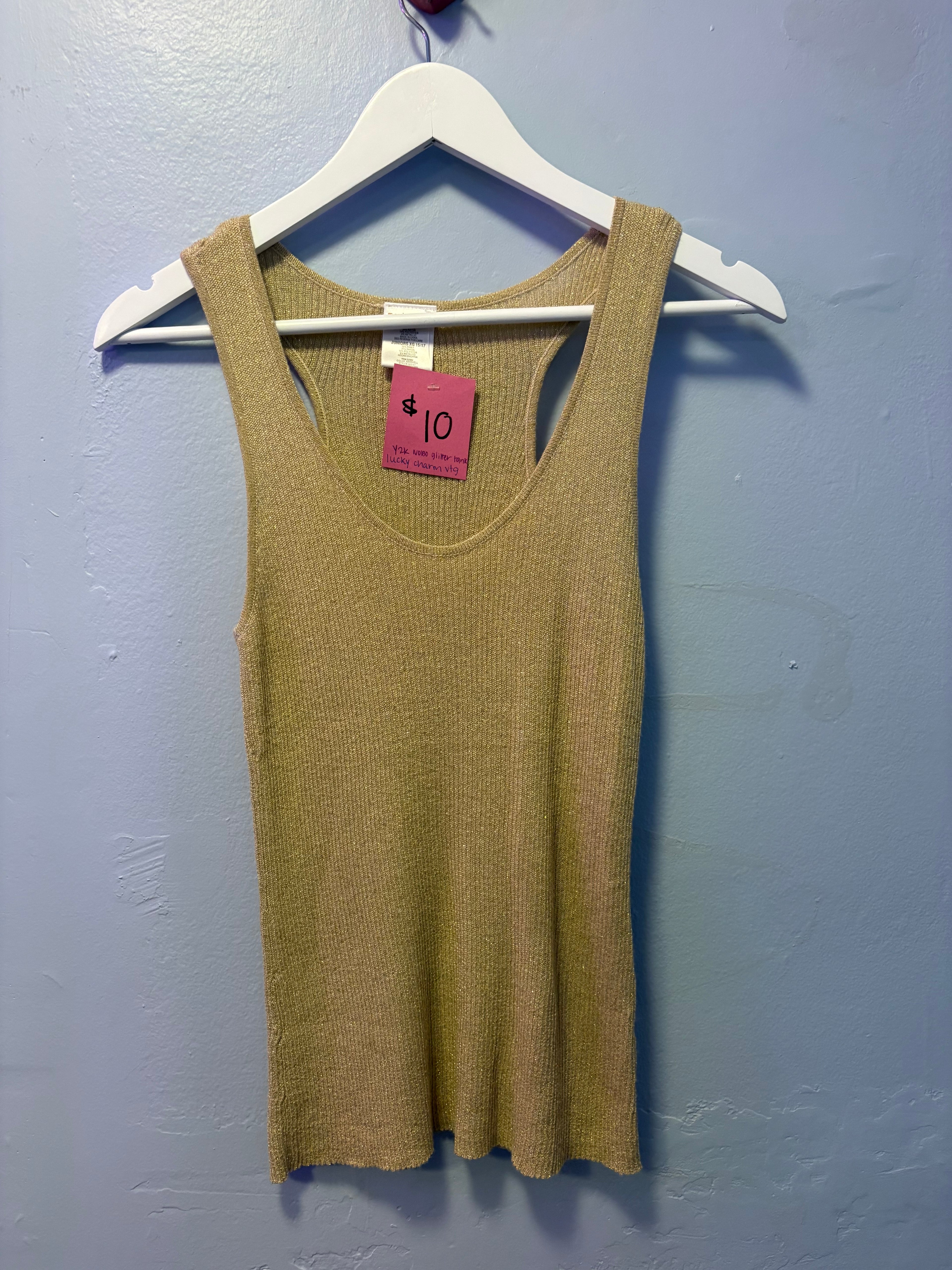 Vintage Gold Sparkle Tank
