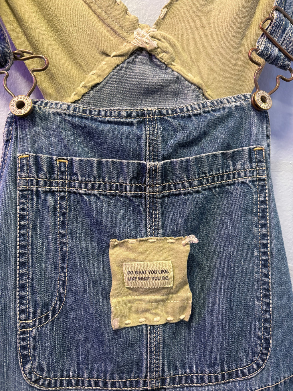 Up-Cycled Denim Overalls