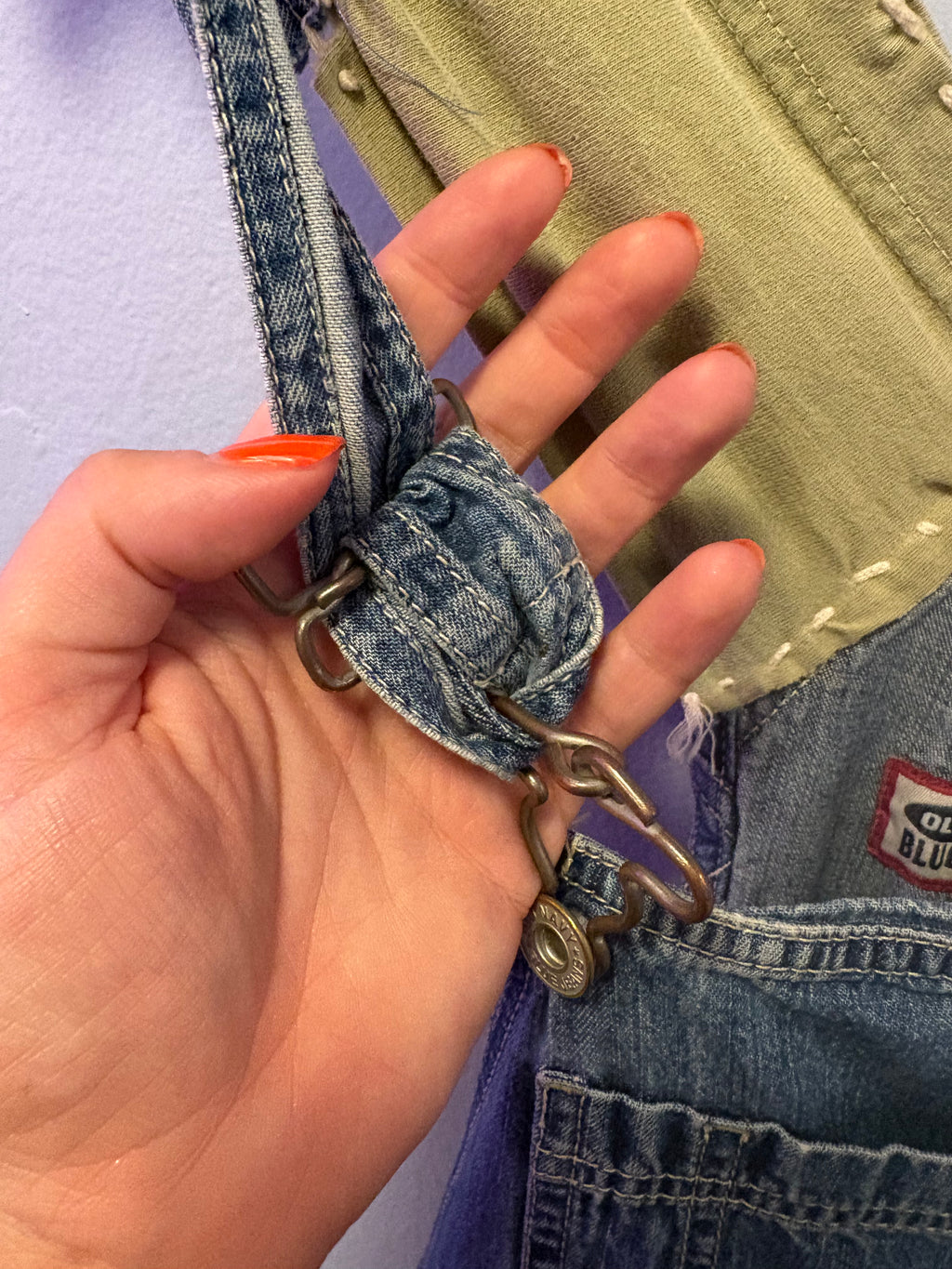 Up-Cycled Denim Overalls