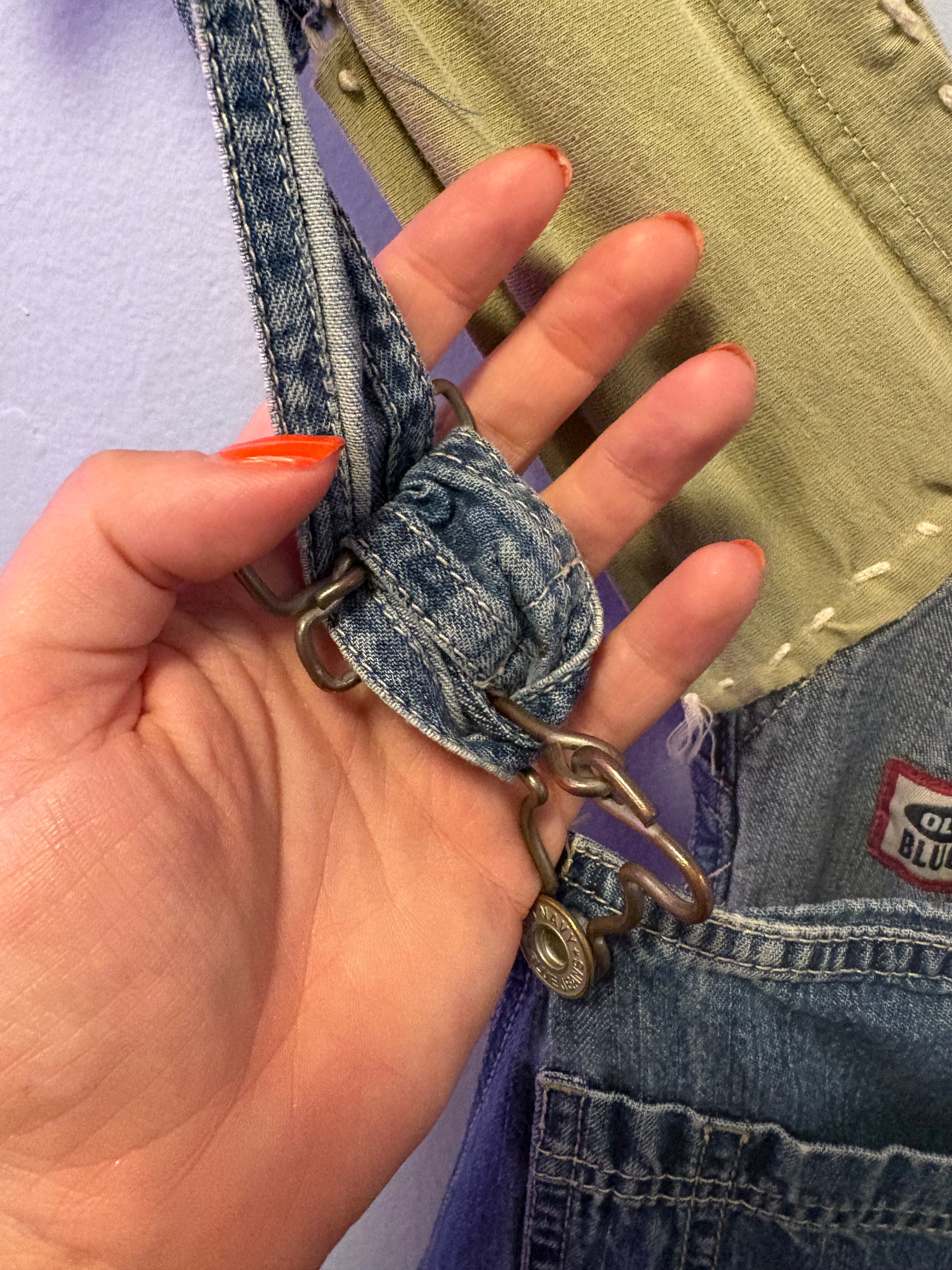 Up-Cycled Denim Overalls