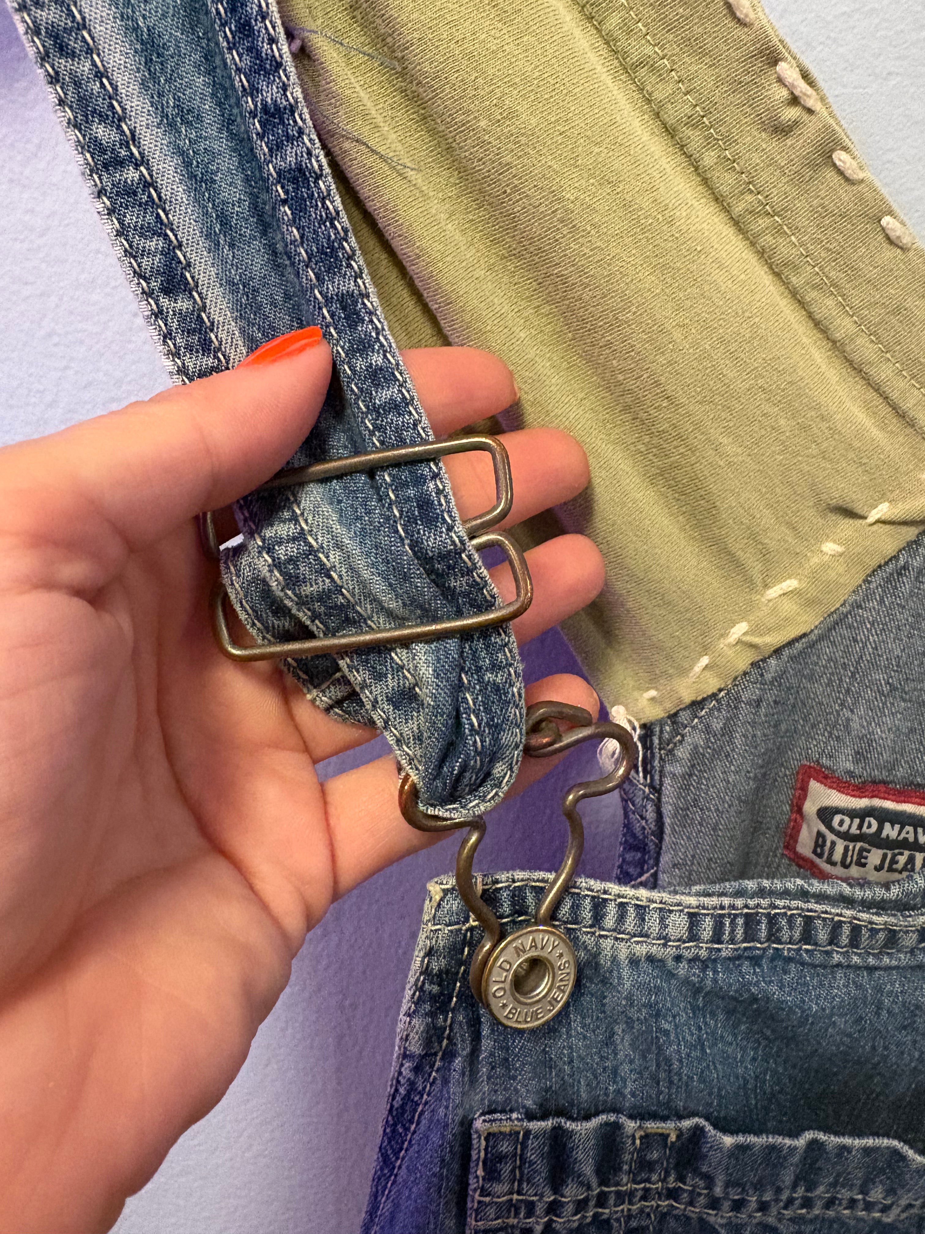 Up-Cycled Denim Overalls
