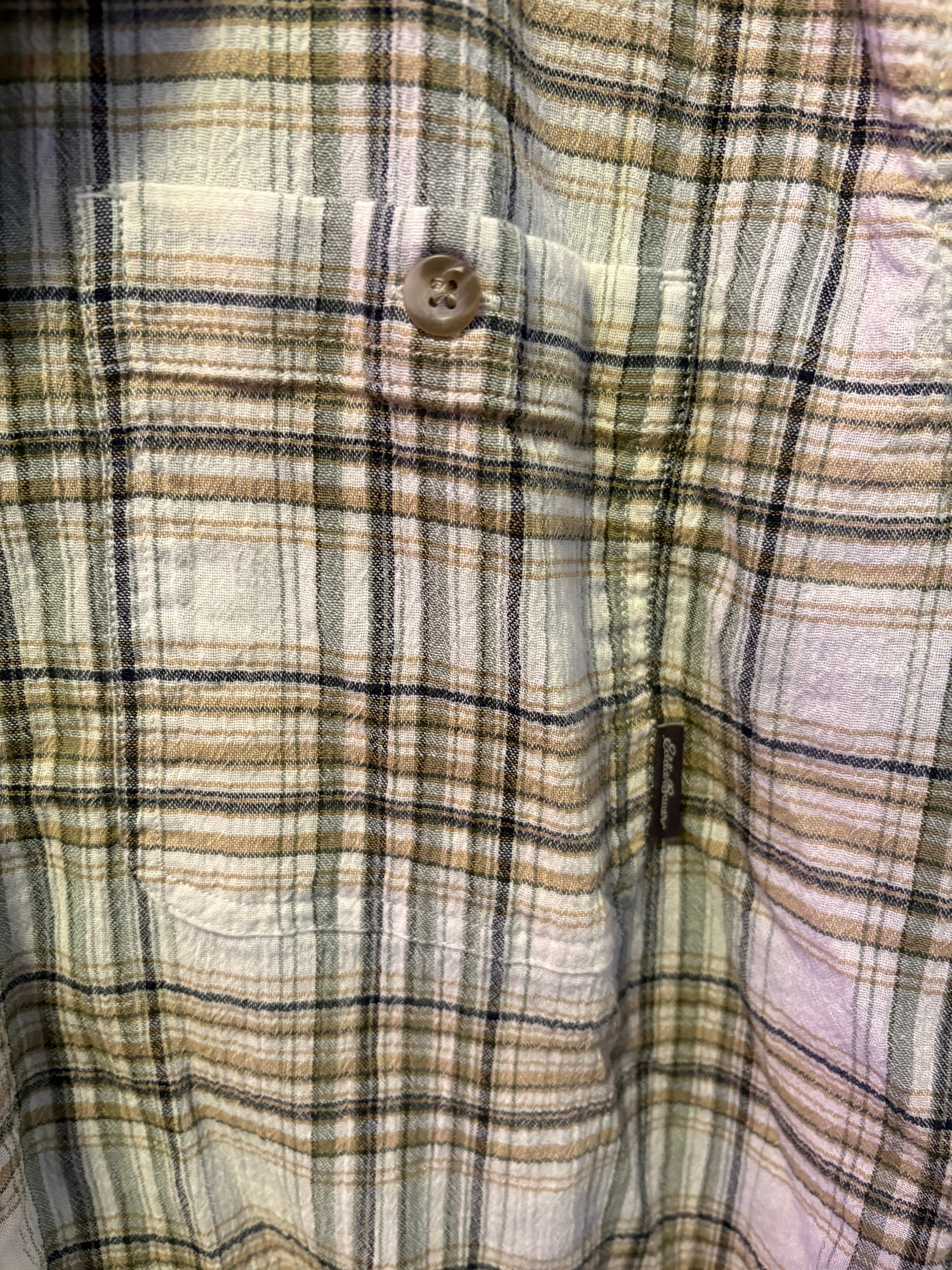 Eddie Bauer Cropped Button Up