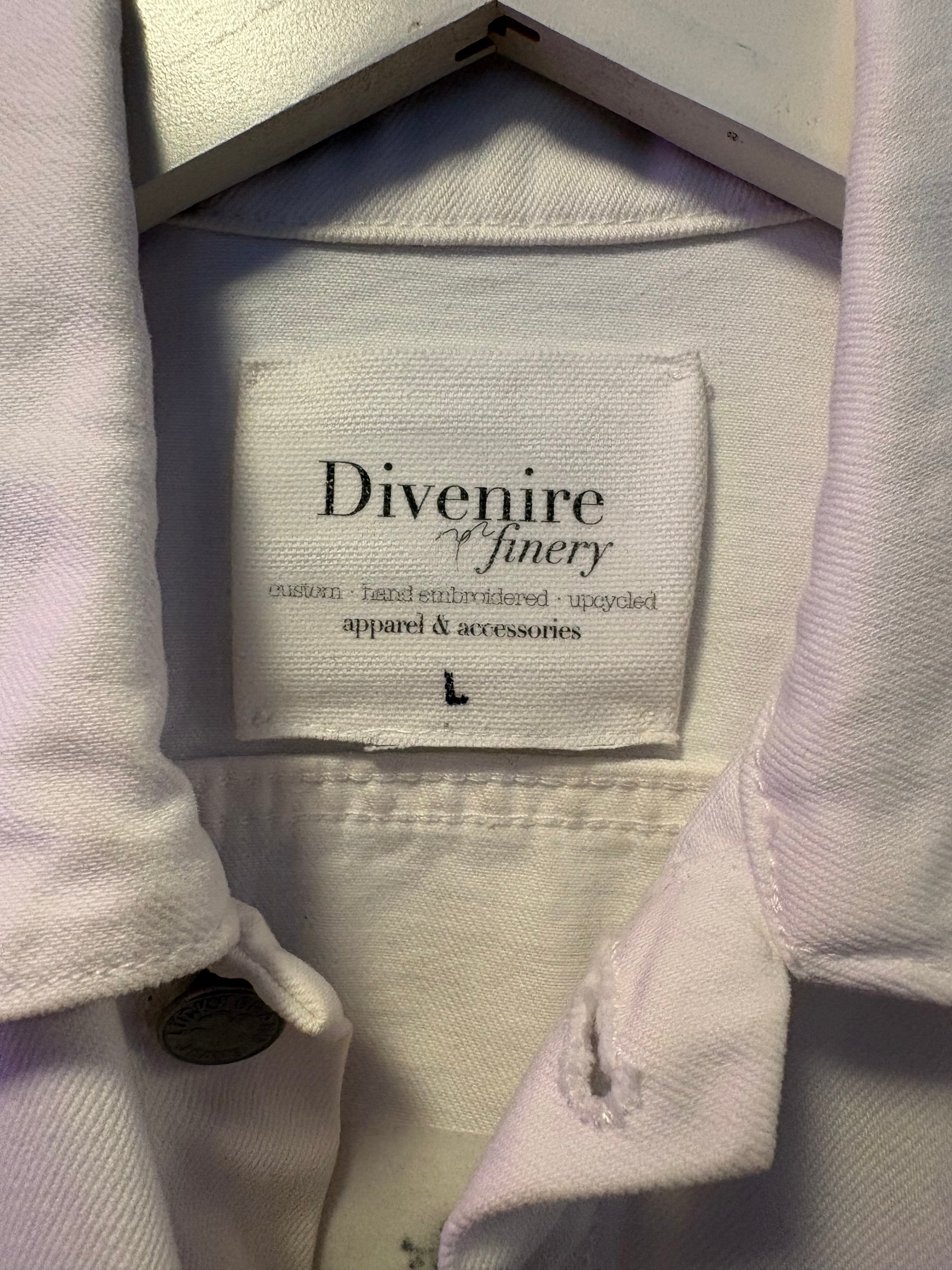 Up-cycled White Denim Jacket
