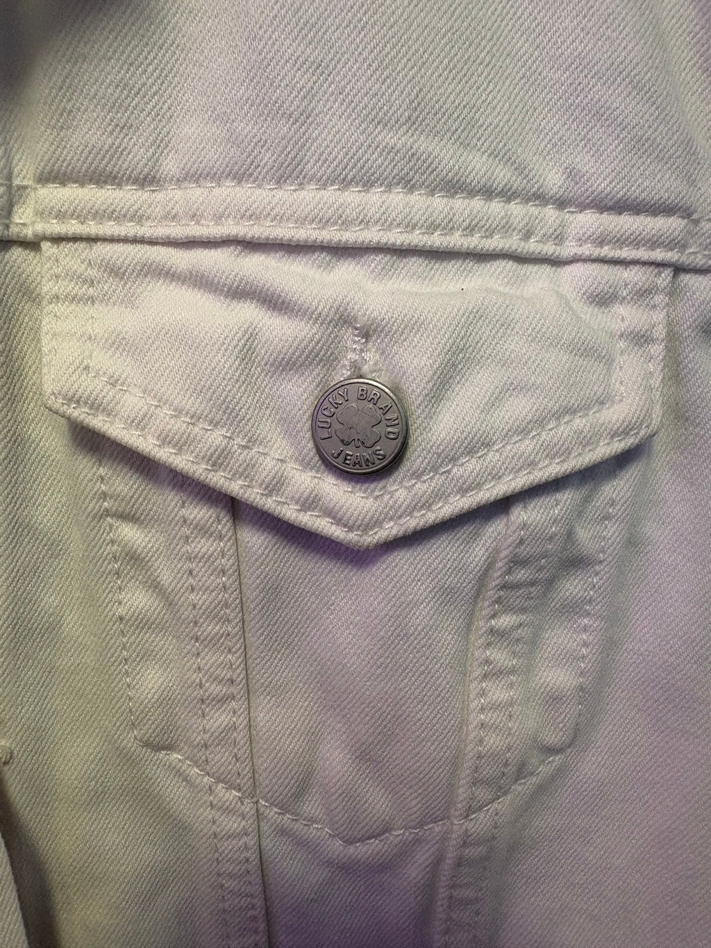 Up-cycled White Denim Jacket