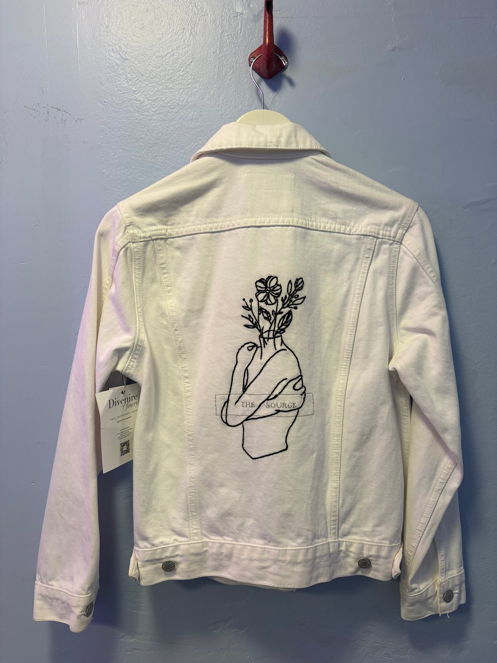 Up-cycled White Denim Jacket